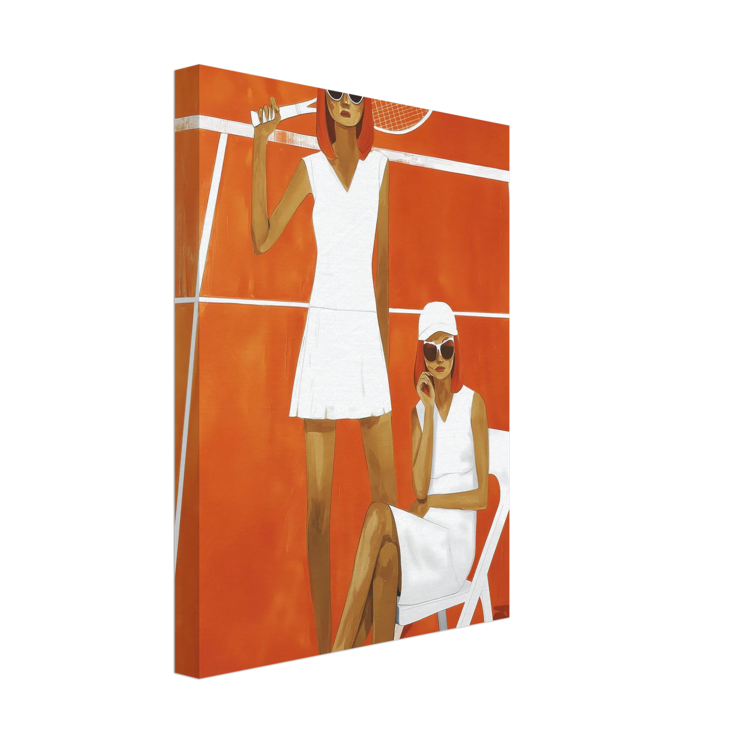 Deux Sets — tableau sur toile — vue 4 — art mural STNCL
