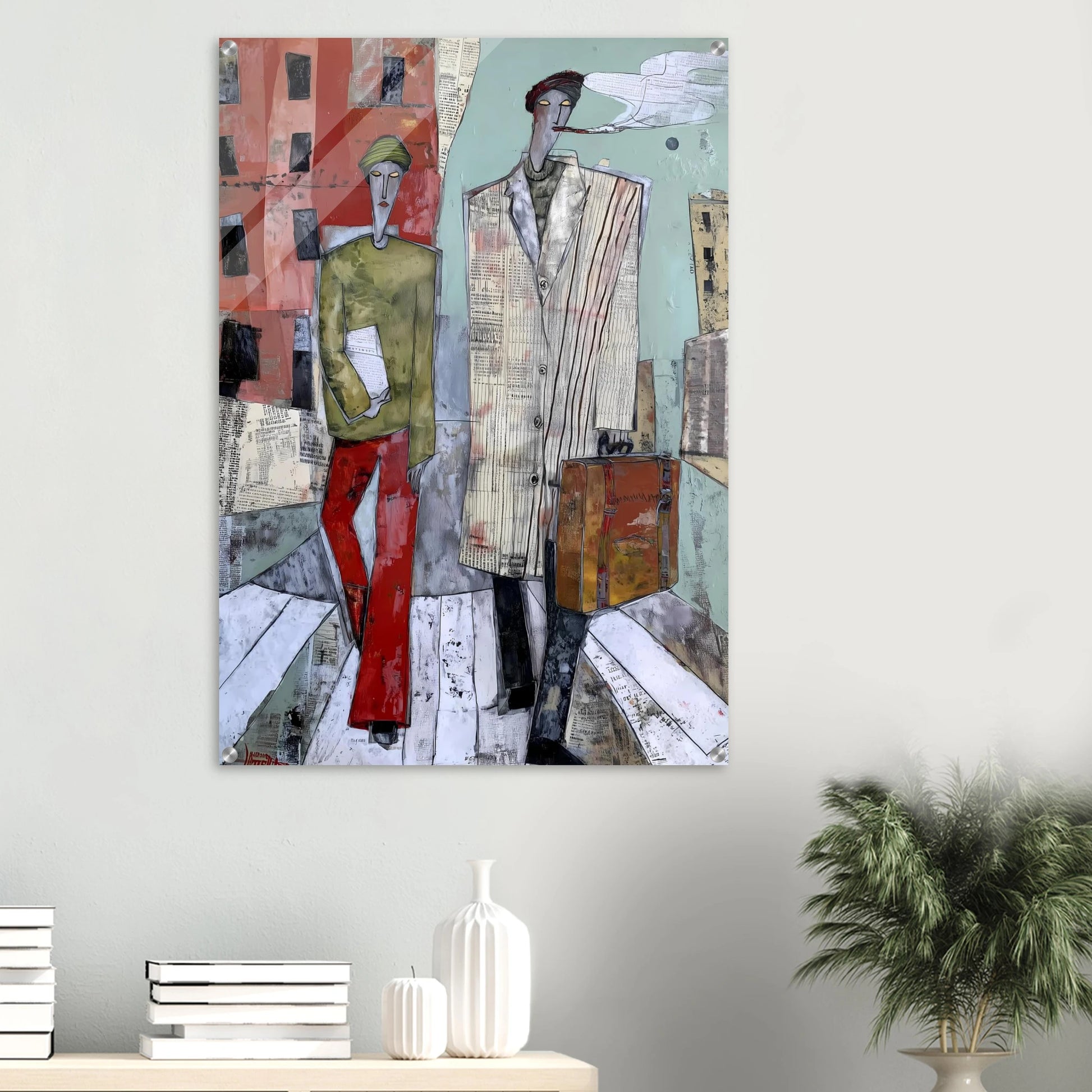Les Voyageurs — tableau plexiglas — vue 6 — art mural STNCL