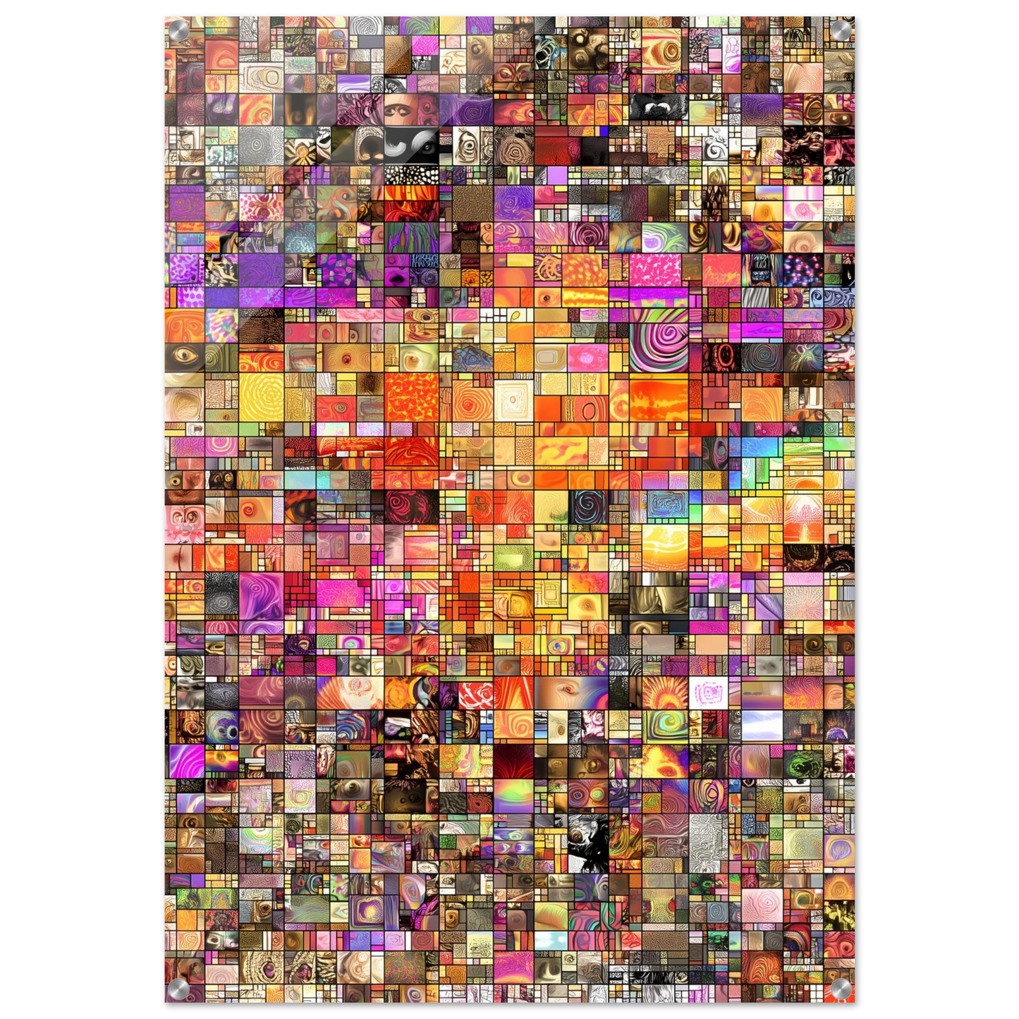 Mosaïque des Mille Mondes — tableau plexiglas — art mural STNCL