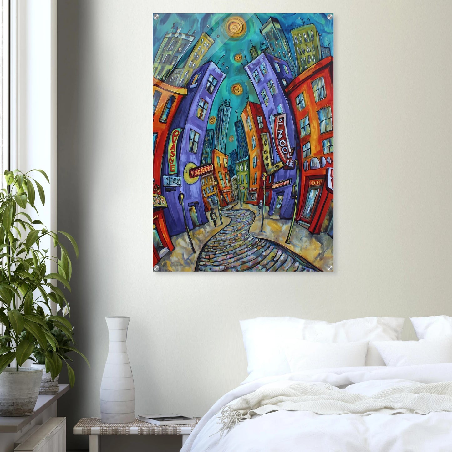 Ville Tourbillon — tableau plexiglas — vue 7 — art mural STNCL