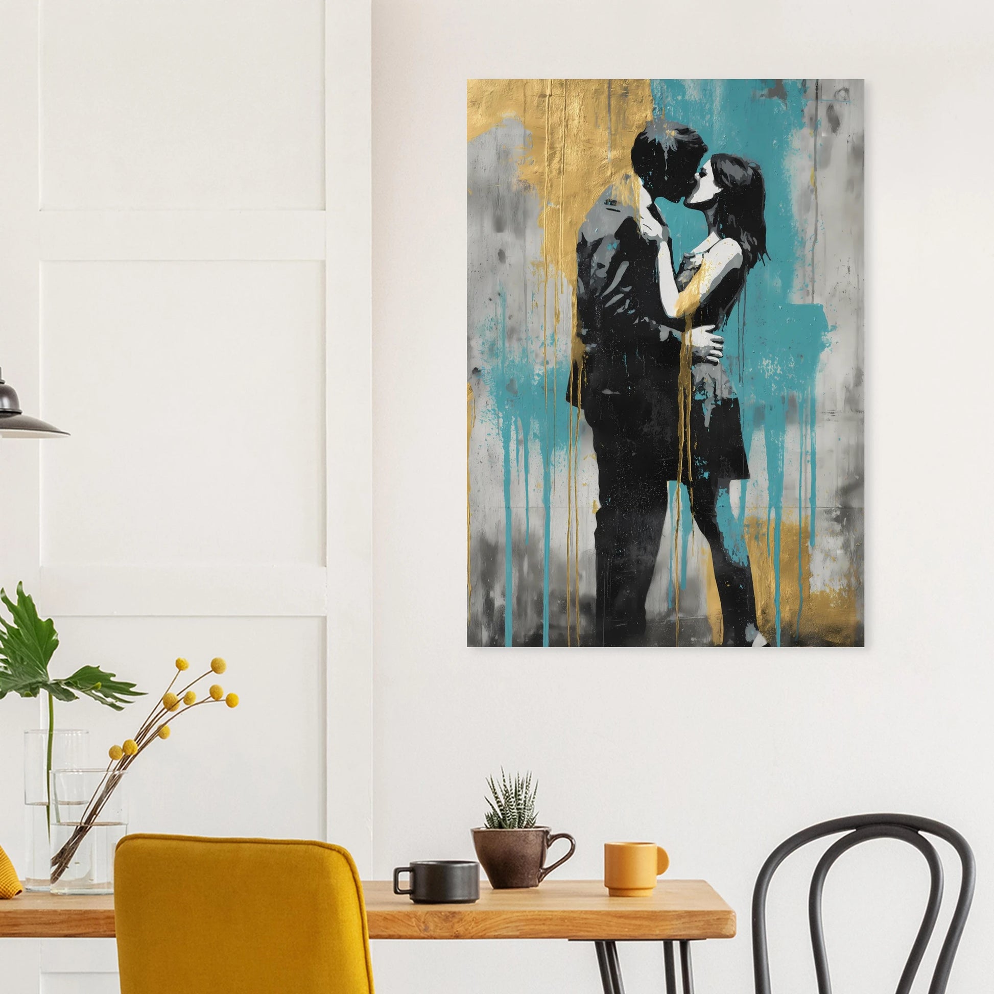 Baiser au Pochoir — affiche d'art — vue 8 — art mural STNCL