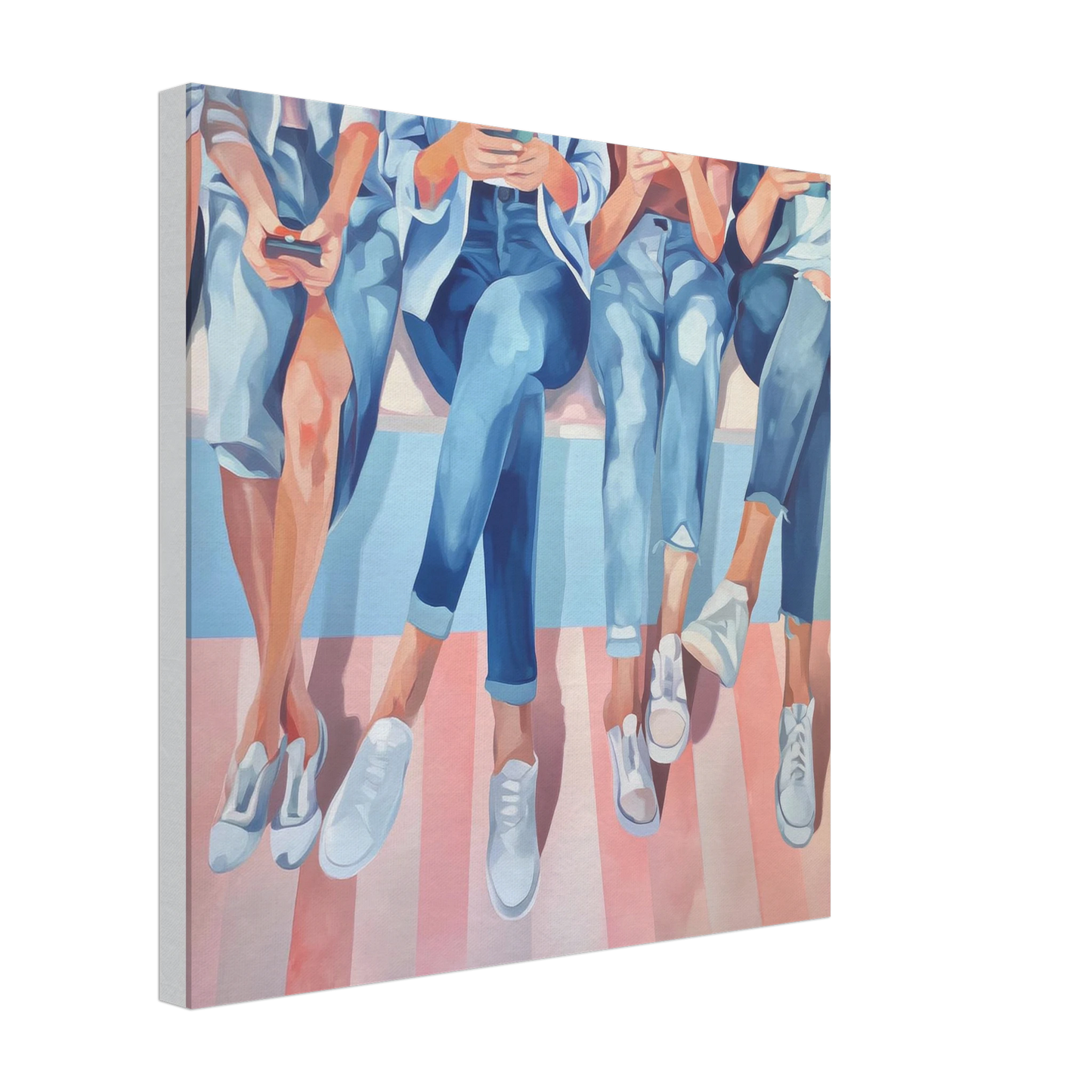 Génération Connectée — tableau sur toile — vue 3 — art mural STNCL