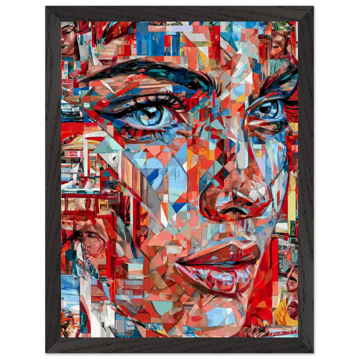 Éclats de Femme — tableau encadre bois — vue 4 — art mural STNCL