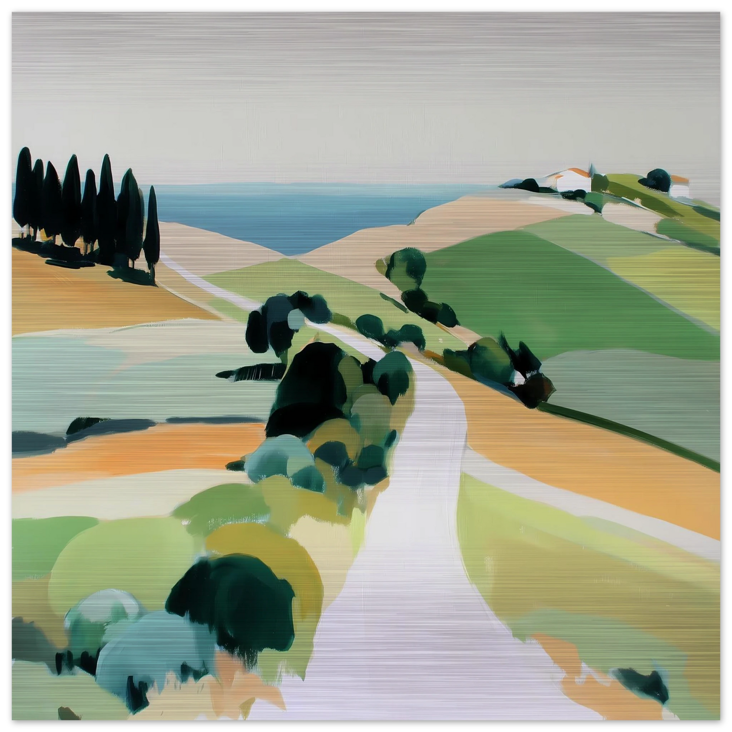 Chemin vers la Mer — tableau aluminium — art mural STNCL