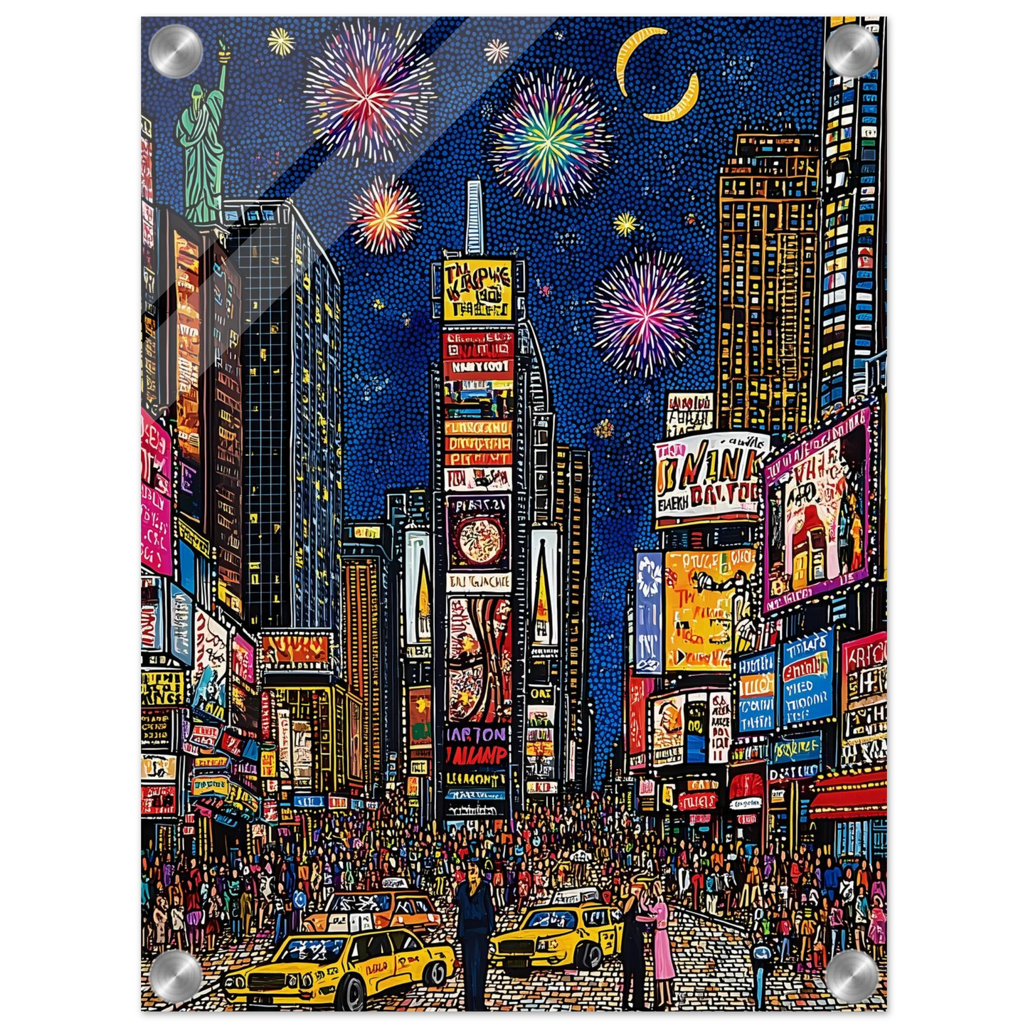 New York en Fête — tableau plexiglas — vue 3 — art mural STNCL