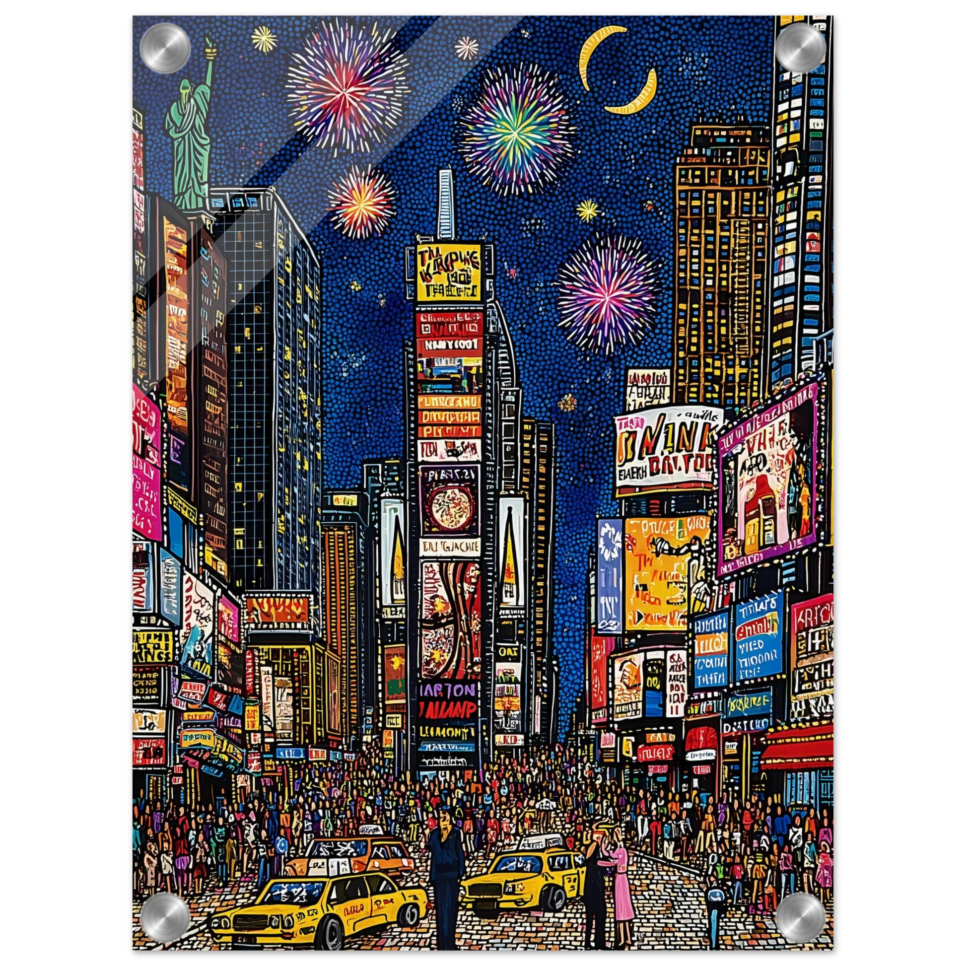 New York en Fête — tableau plexiglas — vue 3 — art mural STNCL