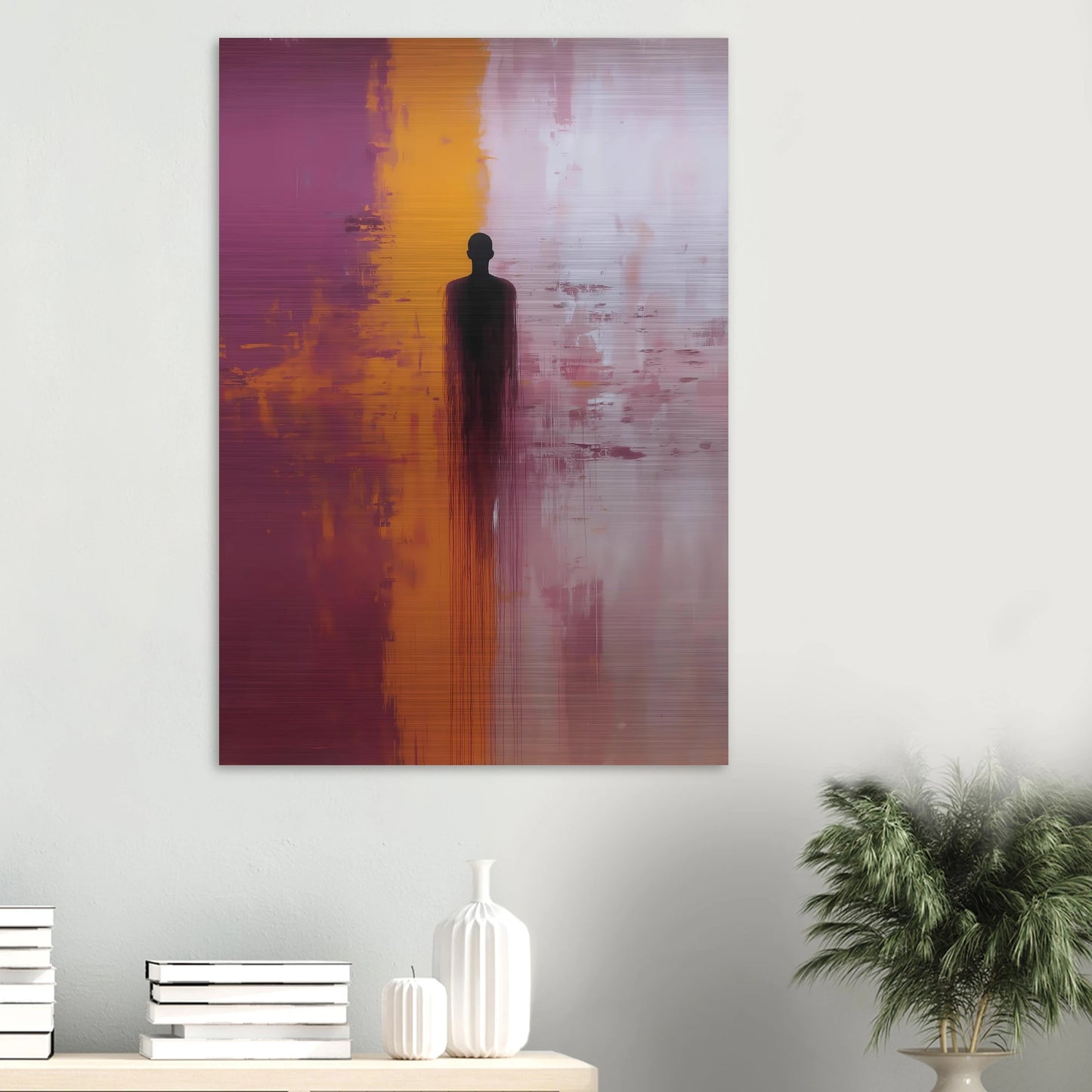 Présence — tableau aluminium — vue 6 — art mural STNCL