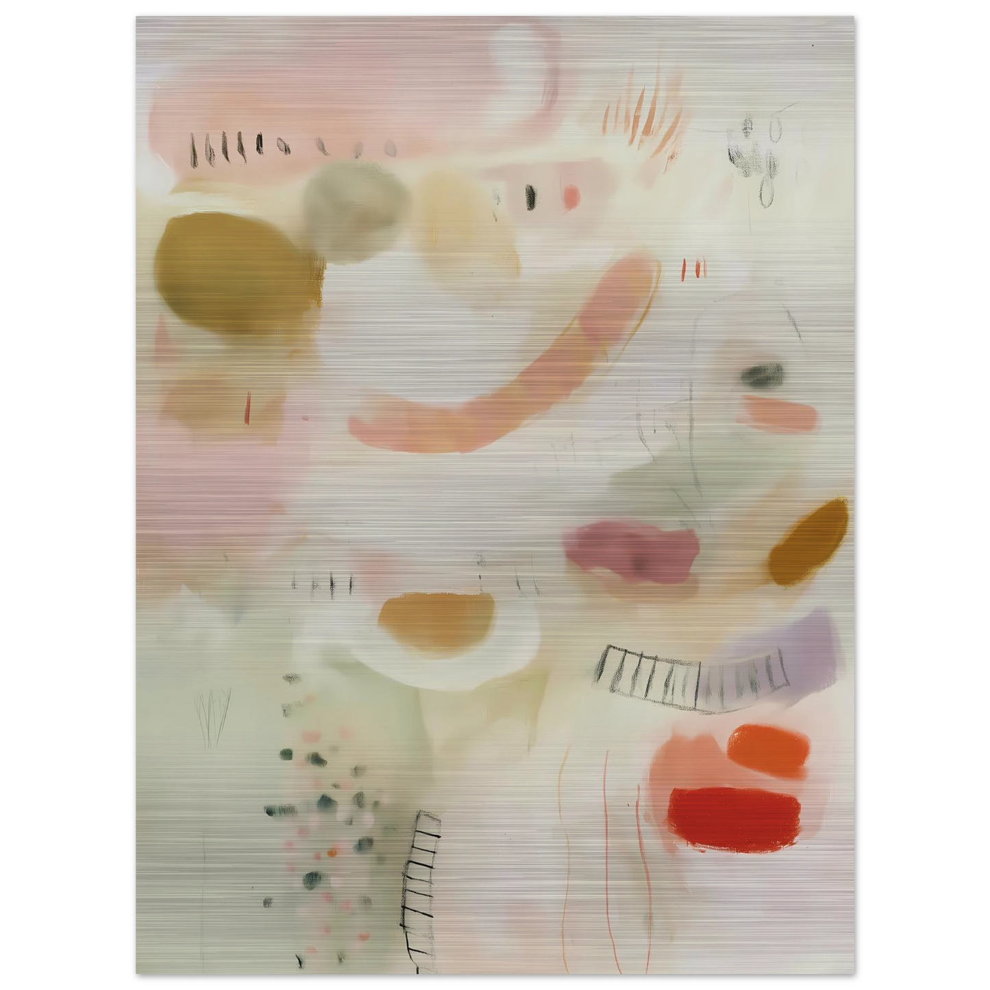 Murmures Pastel — tableau aluminium — vue 2 — art mural STNCL