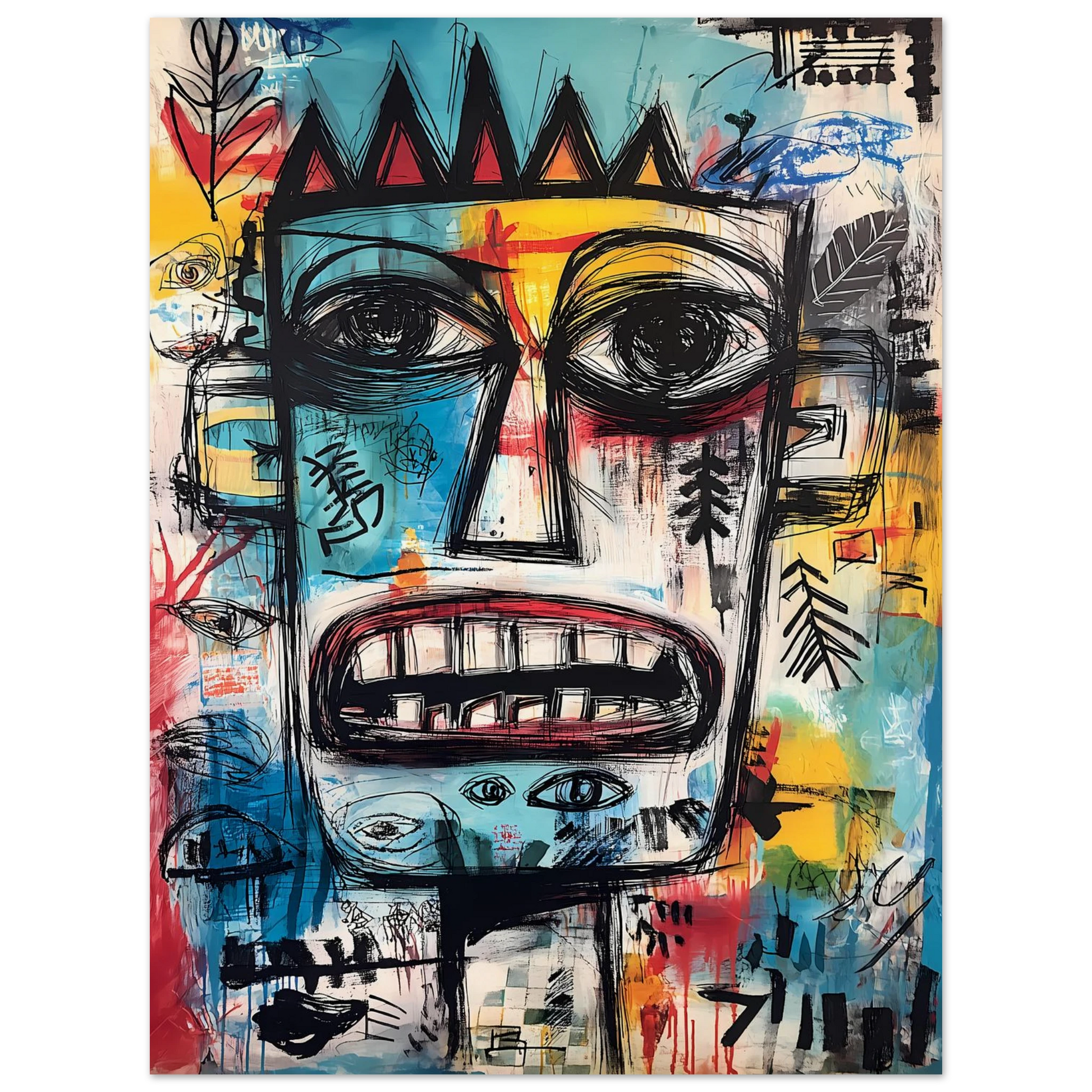 Roi Primitif — affiche d'art — vue 2 — art mural STNCL