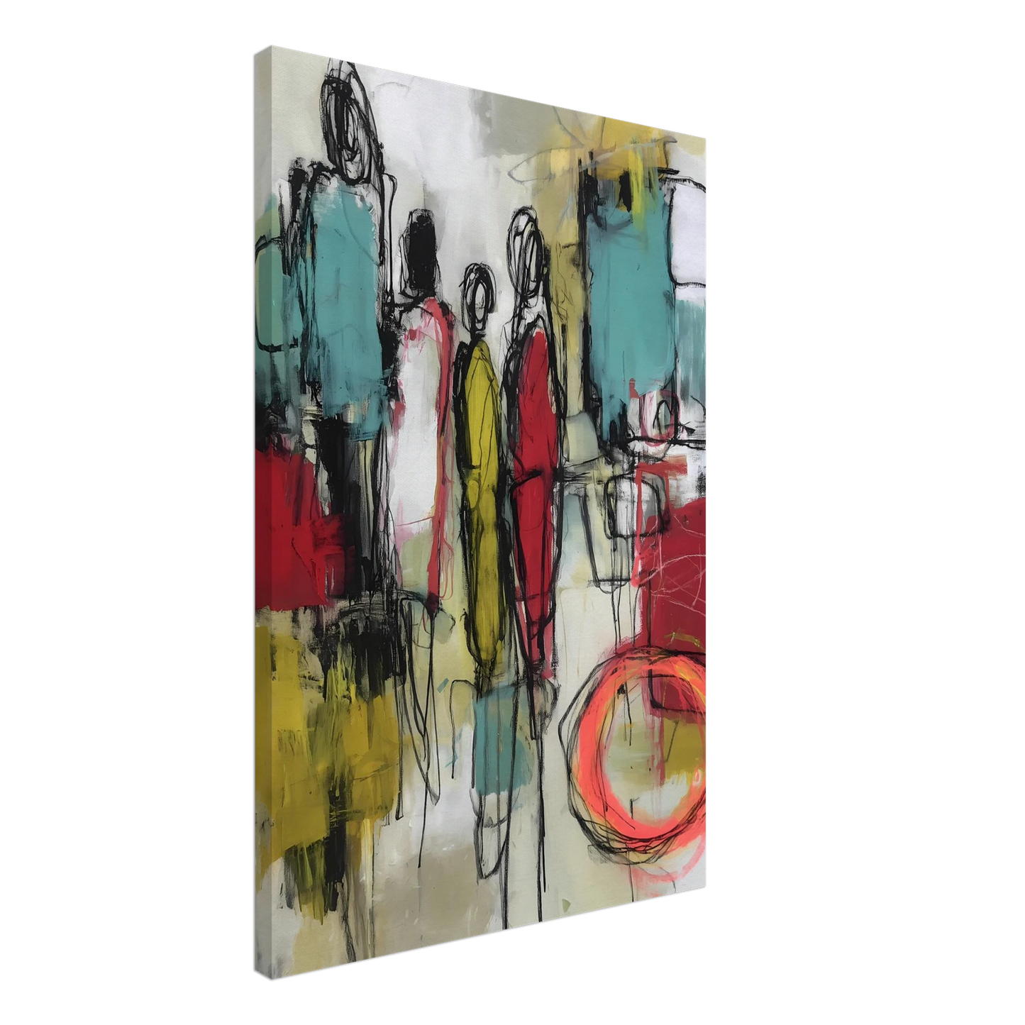 Sédiments d'un Été Brûlé — tableau sur toile — vue 2 — art mural STNCL