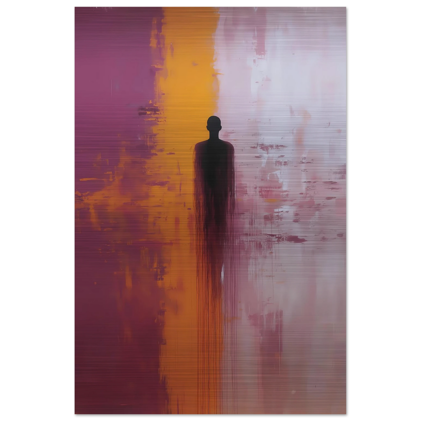Présence — tableau aluminium — vue 3 — art mural STNCL