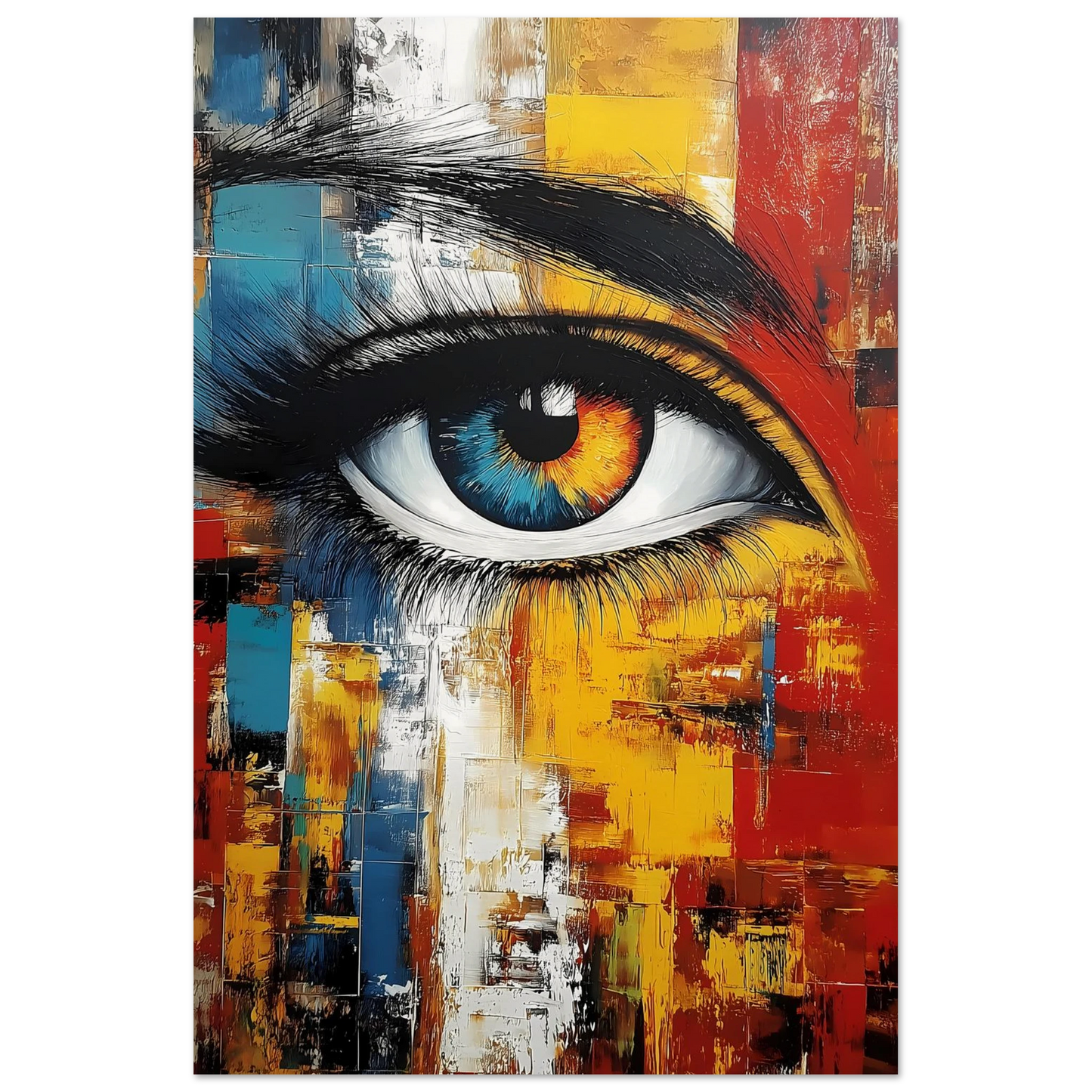 L'Œil Hétérochrome — affiche d'art — vue 4 — art mural STNCL