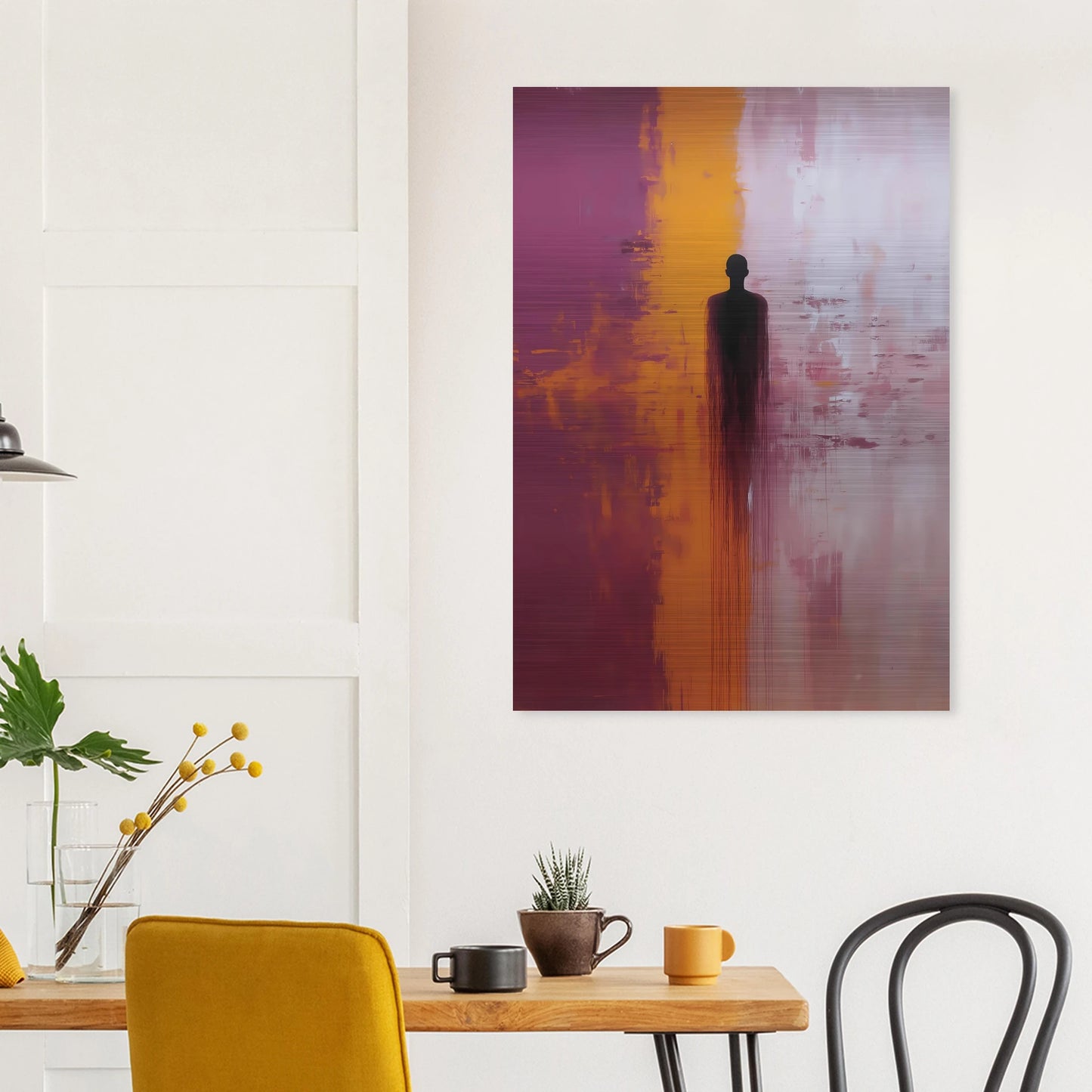 Présence — tableau aluminium — vue 8 — art mural STNCL