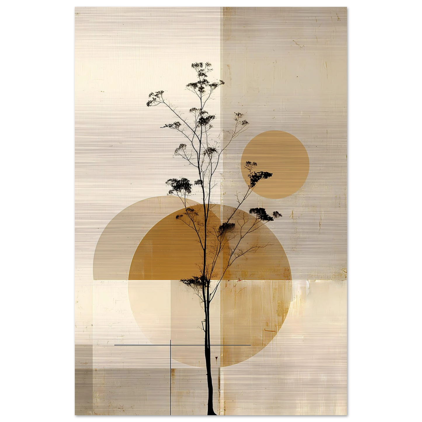 Silhouette au Clair de Lune — tableau aluminium — vue 3 — art mural STNCL