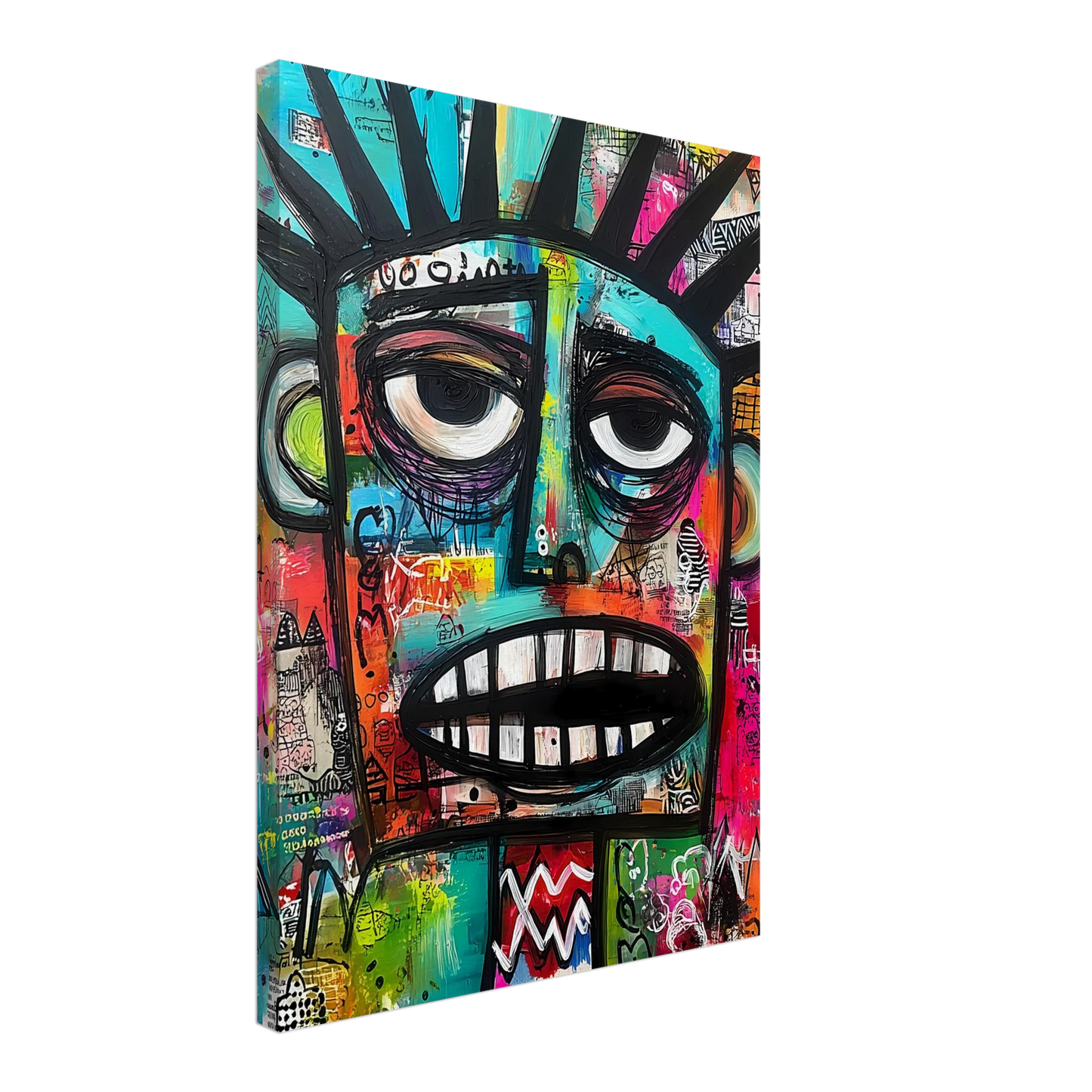 Le Cri Muet — tableau sur toile — vue 3 — art mural STNCL