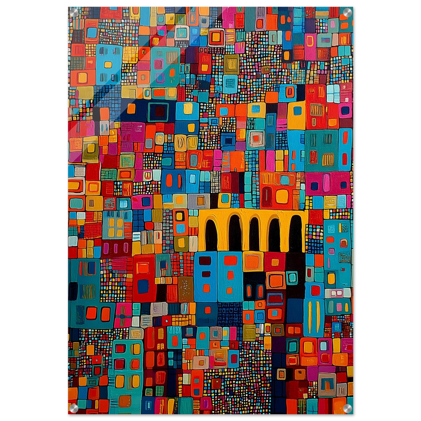 Cité Mosaïque — tableau plexiglas — art mural STNCL