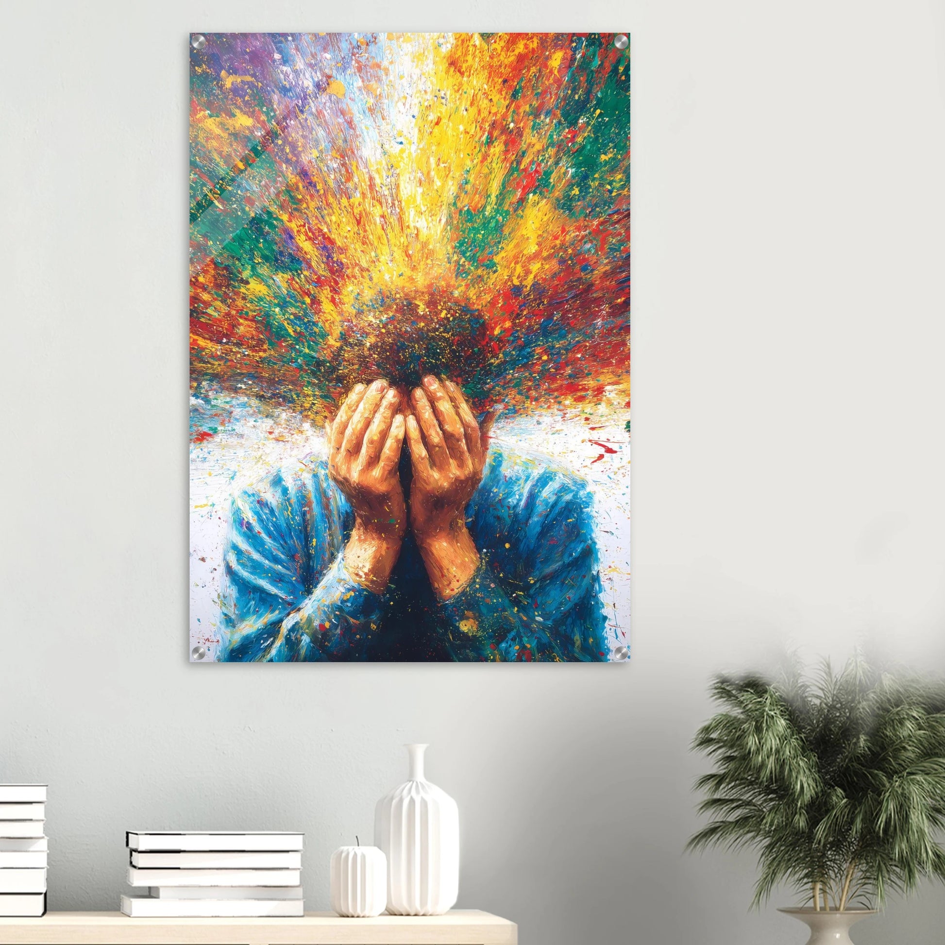 Jaillissement — tableau plexiglas — vue 6 — art mural STNCL