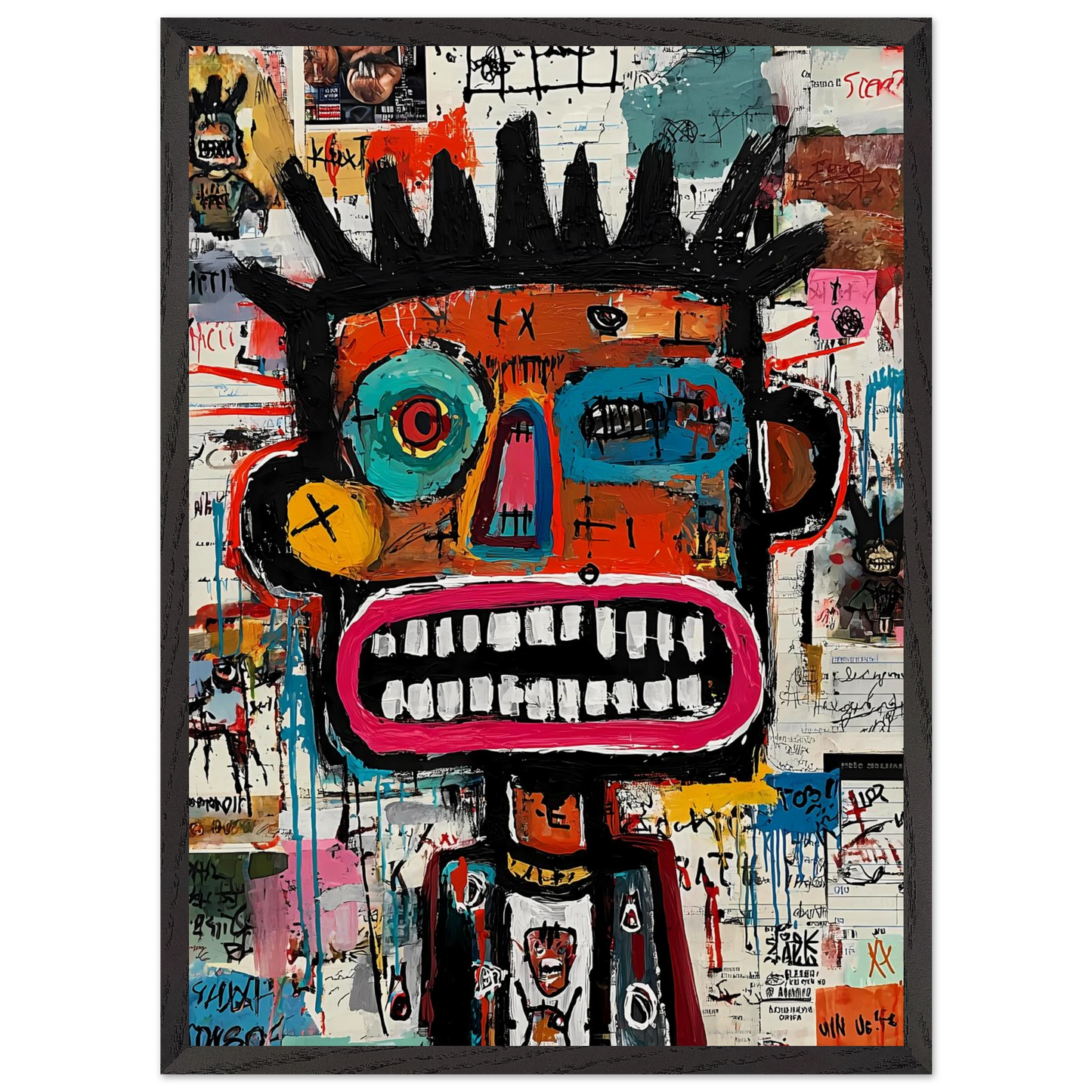 Roi de Papier — tableau encadre bois — vue 10 — art mural STNCL
