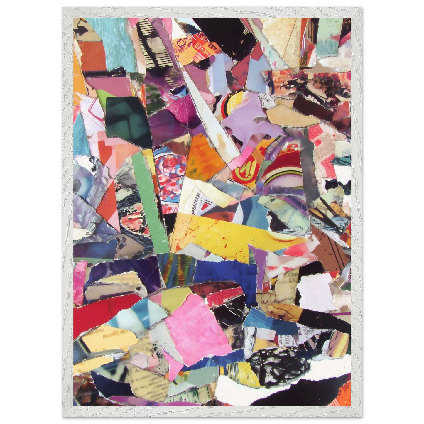 Fragments d'une Ville — tableau encadre bois — vue 11 — art mural STNCL