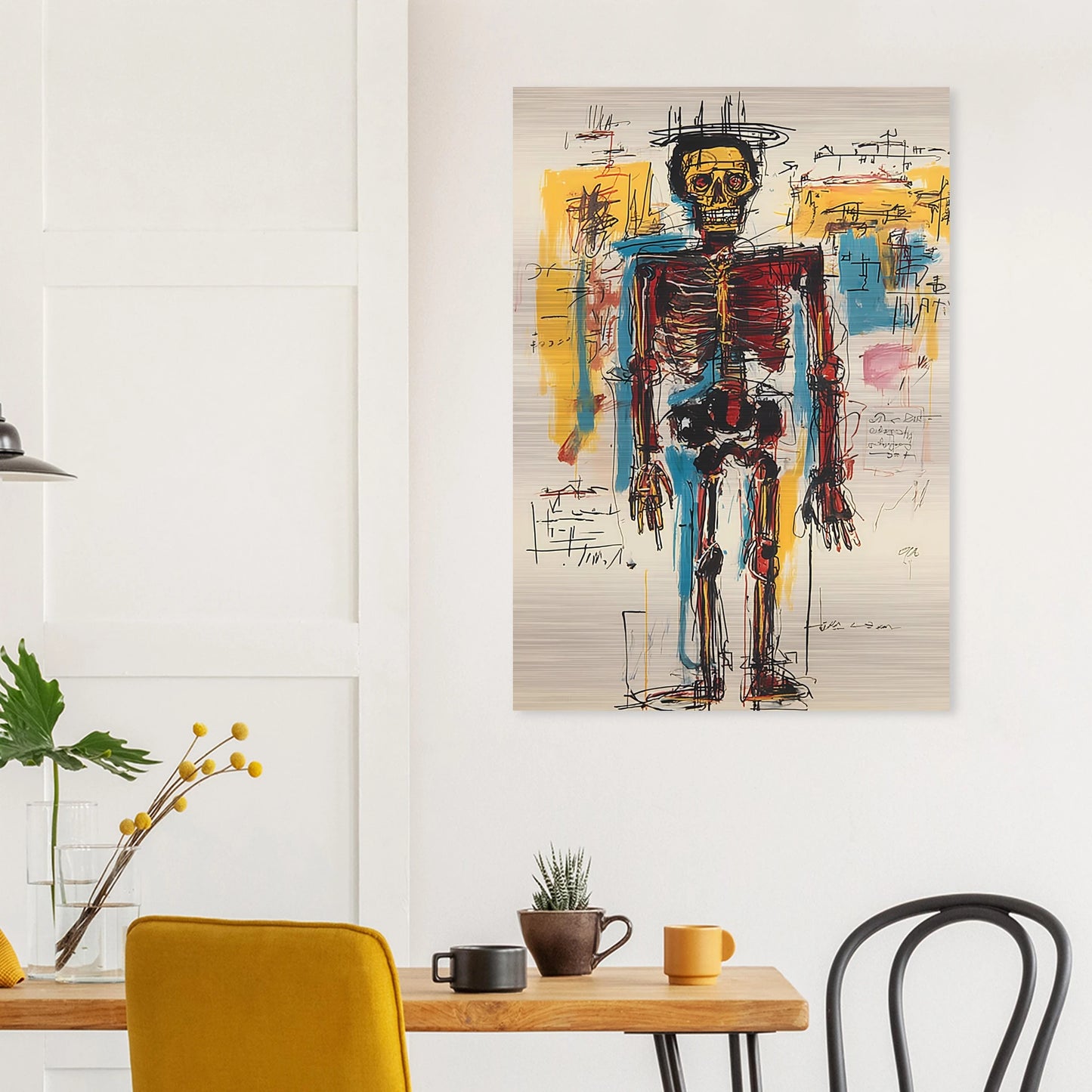 Ossature Sacrée — tableau aluminium — vue 8 — art mural STNCL