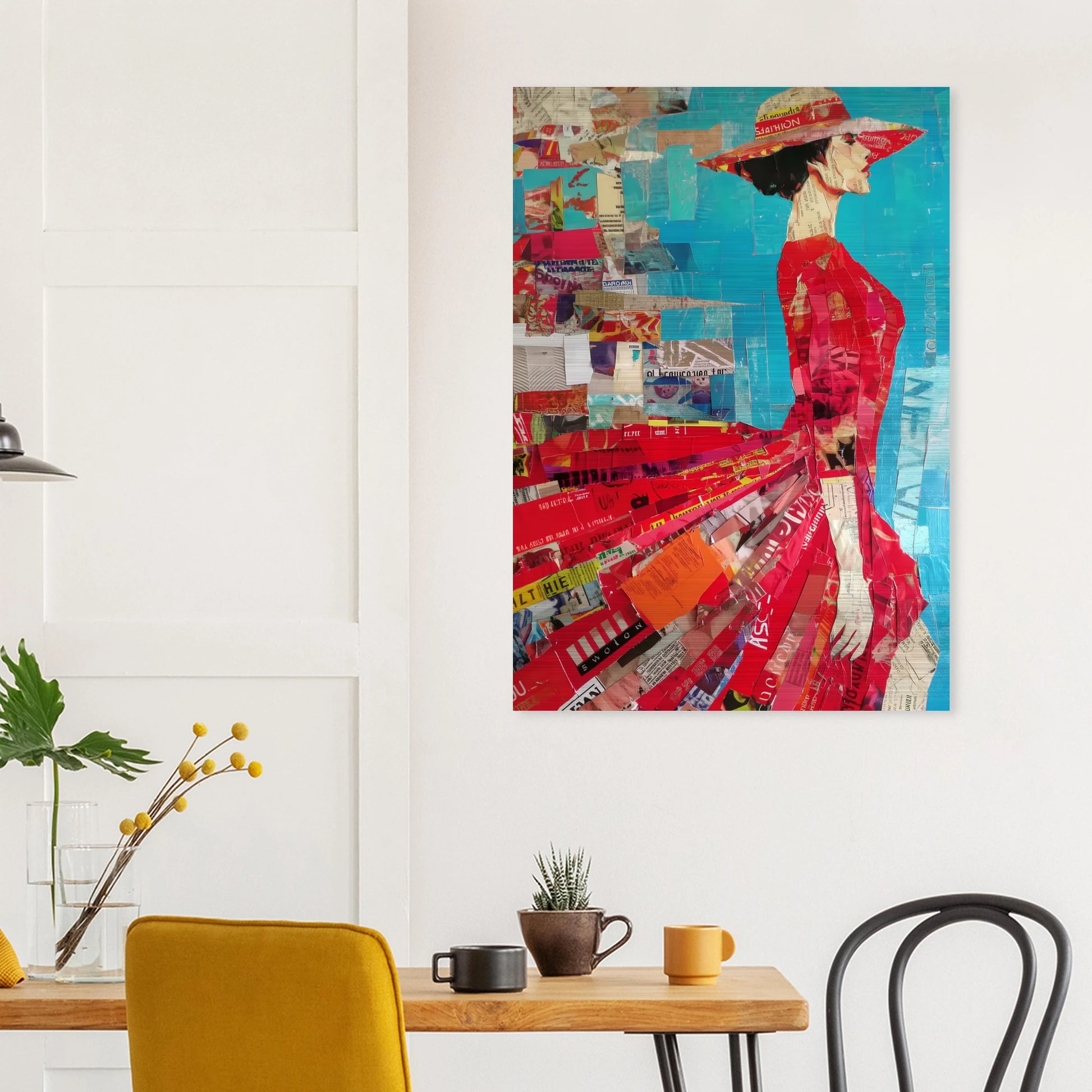 La Robe Rouge — tableau aluminium — vue 8 — art mural STNCL