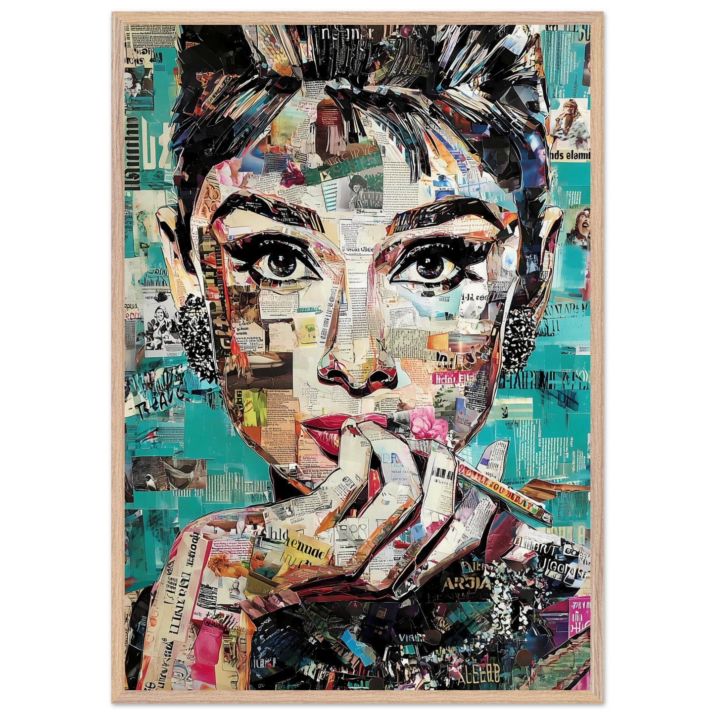 Regard de Papier — tableau encadré bois — vue 6 — art mural STNCL