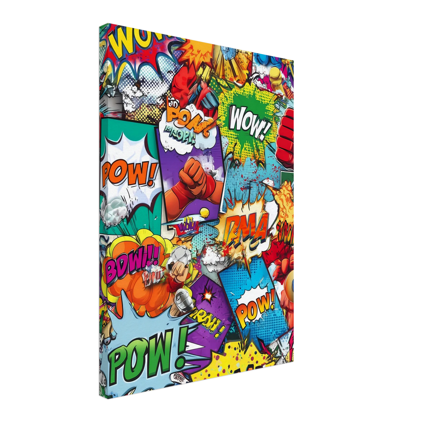 Explosion Pop Art — tableau sur toile — vue 3 — art mural STNCL