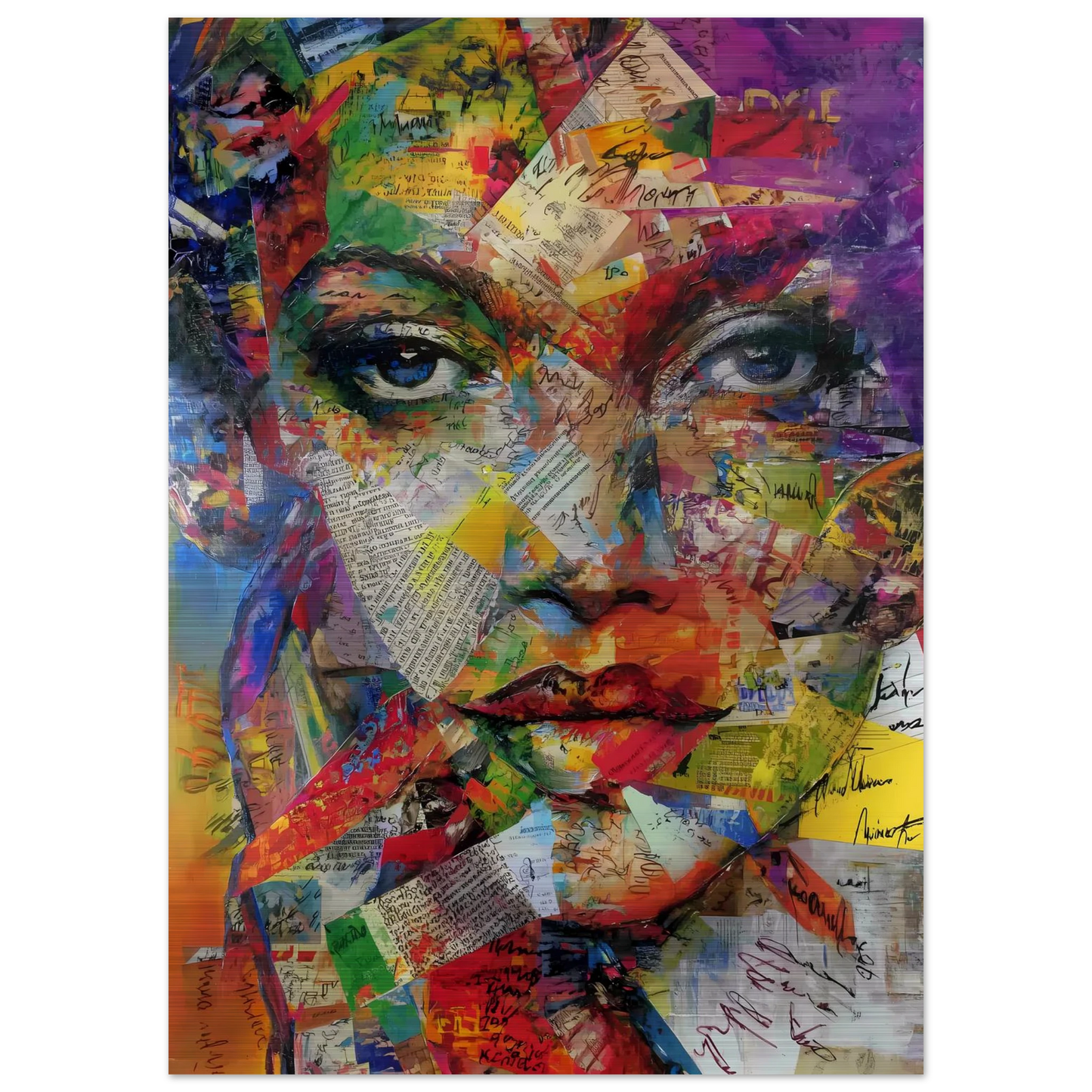 Belle de Papier — tableau aluminium — vue 4 — art mural STNCL