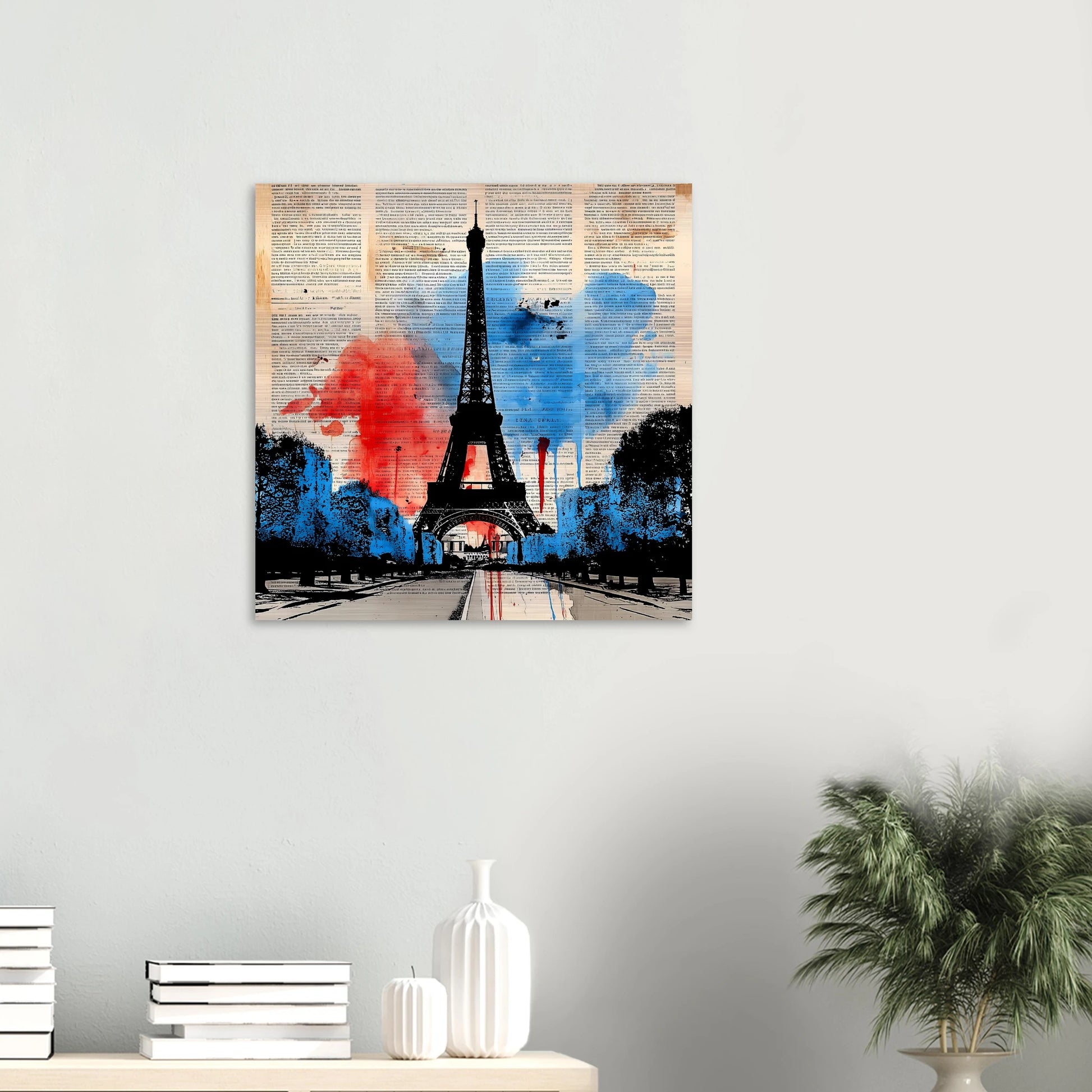 Paris Tricolore — tableau aluminium — vue 5 — art mural STNCL