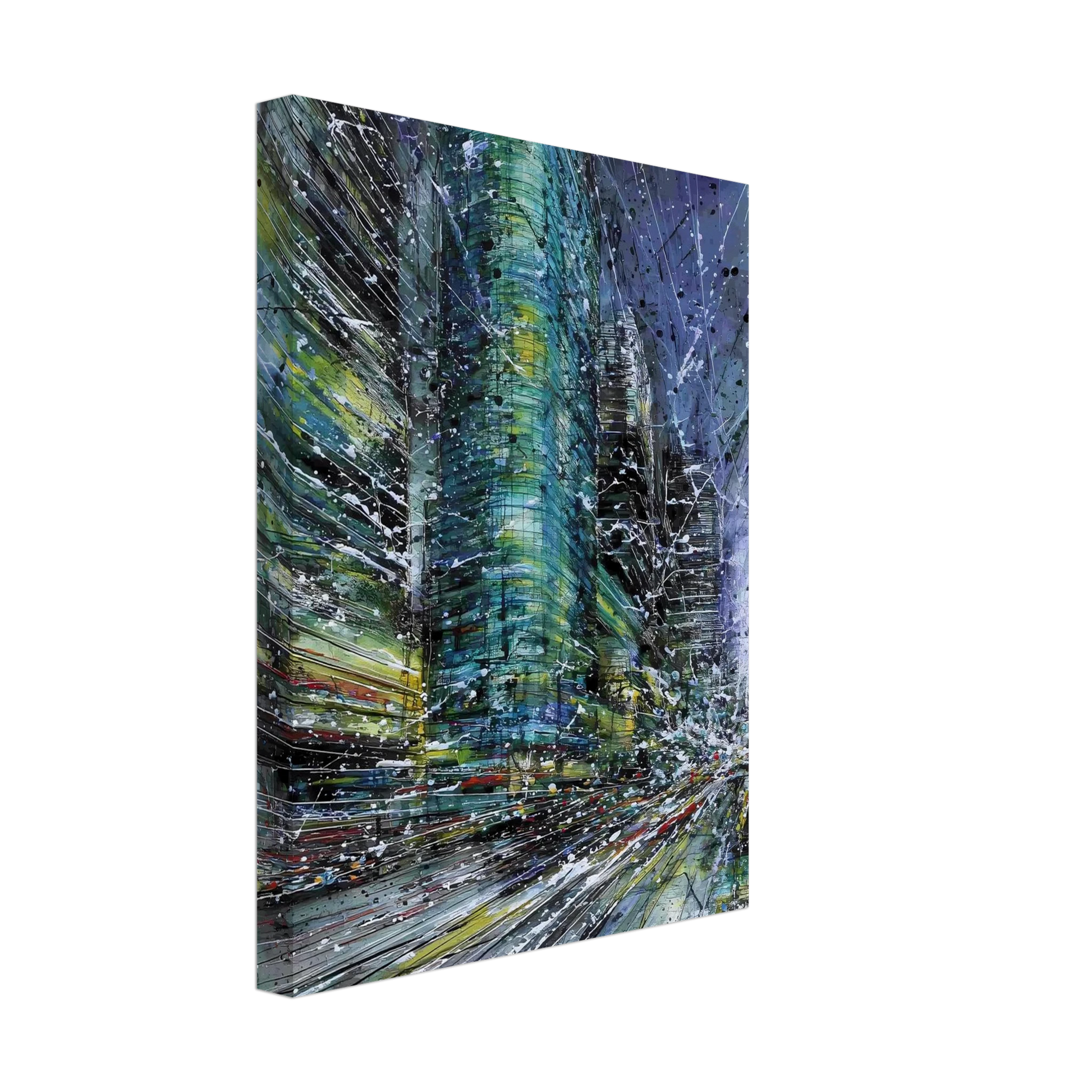 Vertige de la Cité — tableau sur toile — vue 4 — art mural STNCL