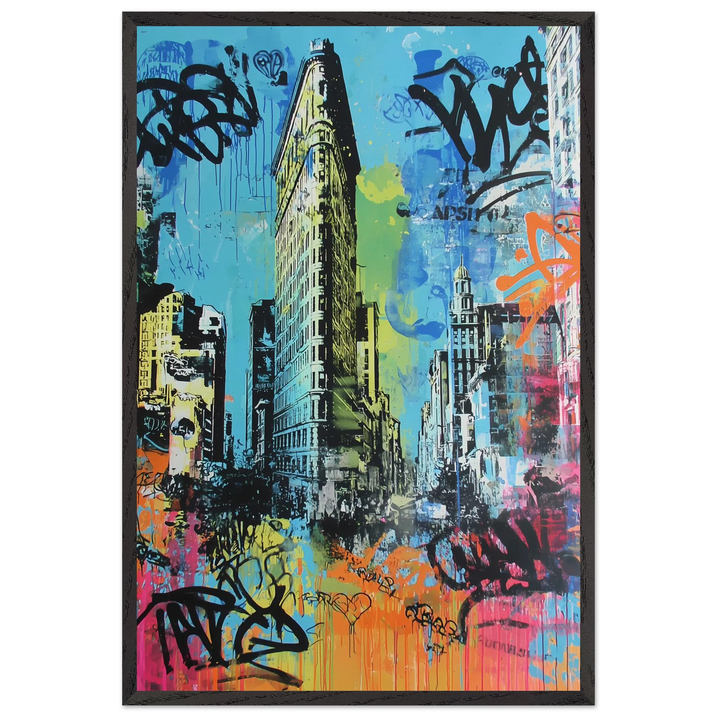 Proue de Manhattan — tableau encadré bois — vue 2 — art mural STNCL