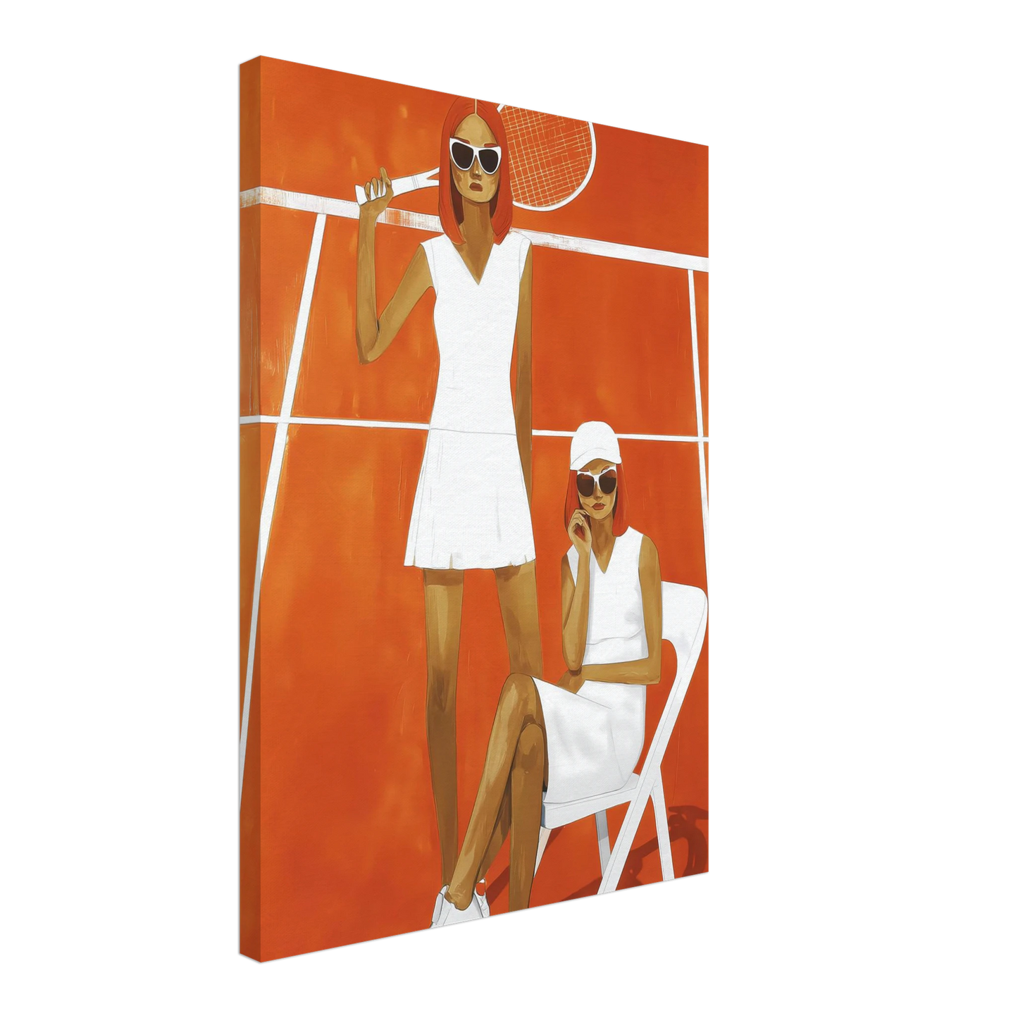 Deux Sets — tableau sur toile — vue 3 — art mural STNCL