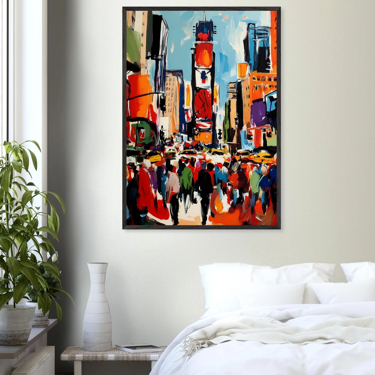 Manhattan en Mouvement — tableau encadre bois — vue 17 — art mural STNCL