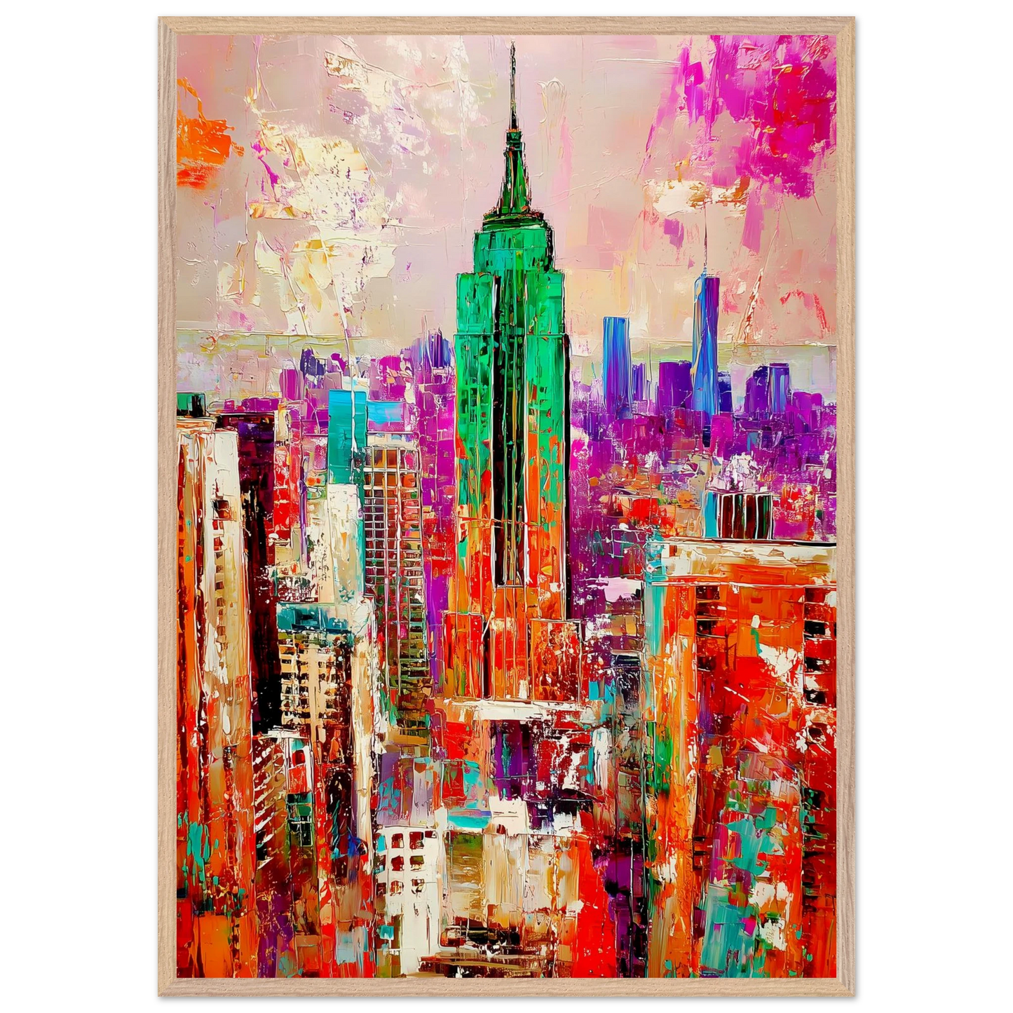 New York en Couleurs — tableau encadre bois — vue 6 — art mural STNCL