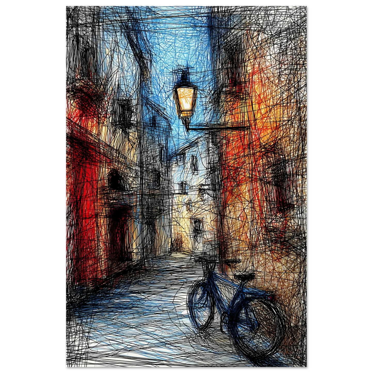 Ruelle à la Lanterne — affiche d'art — vue 4 — art mural STNCL