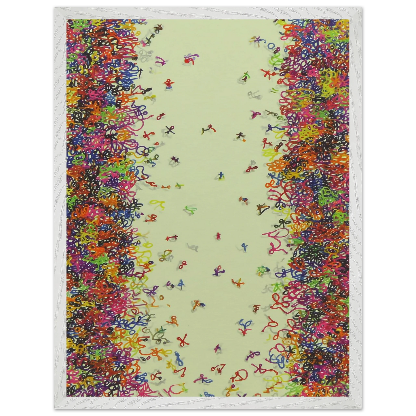La Fête des Signes — tableau encadré bois — vue 7 — art mural STNCL