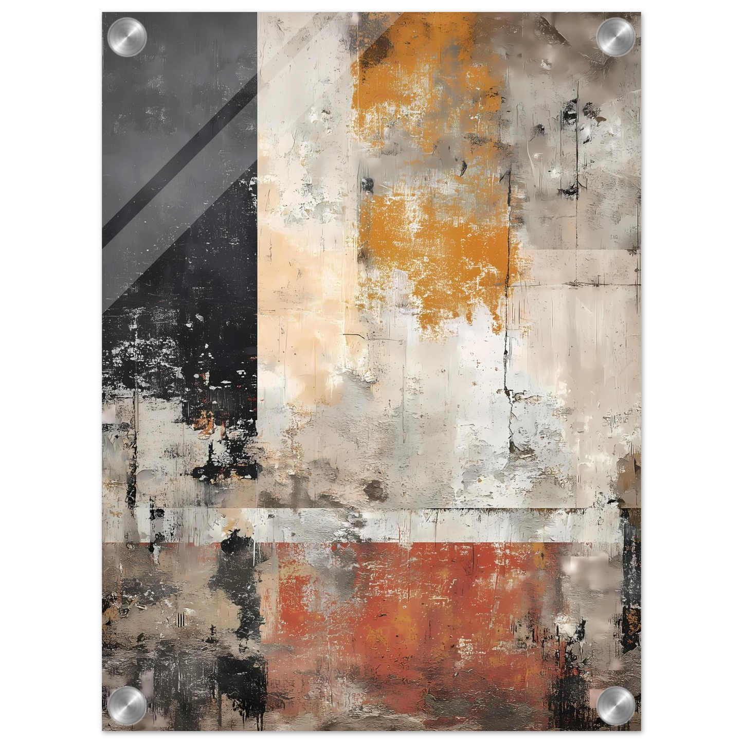 Champs de Patine — tableau plexiglas — vue 3 — art mural STNCL