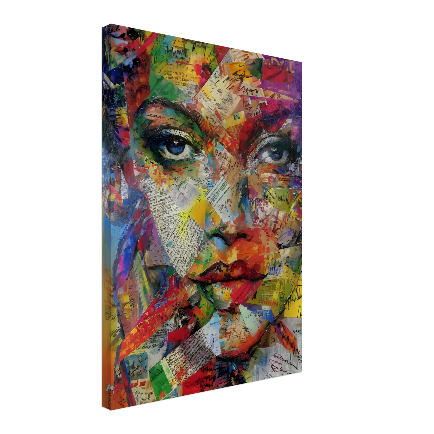 Belle de Papier — tableau sur toile — vue 3 — art mural STNCL