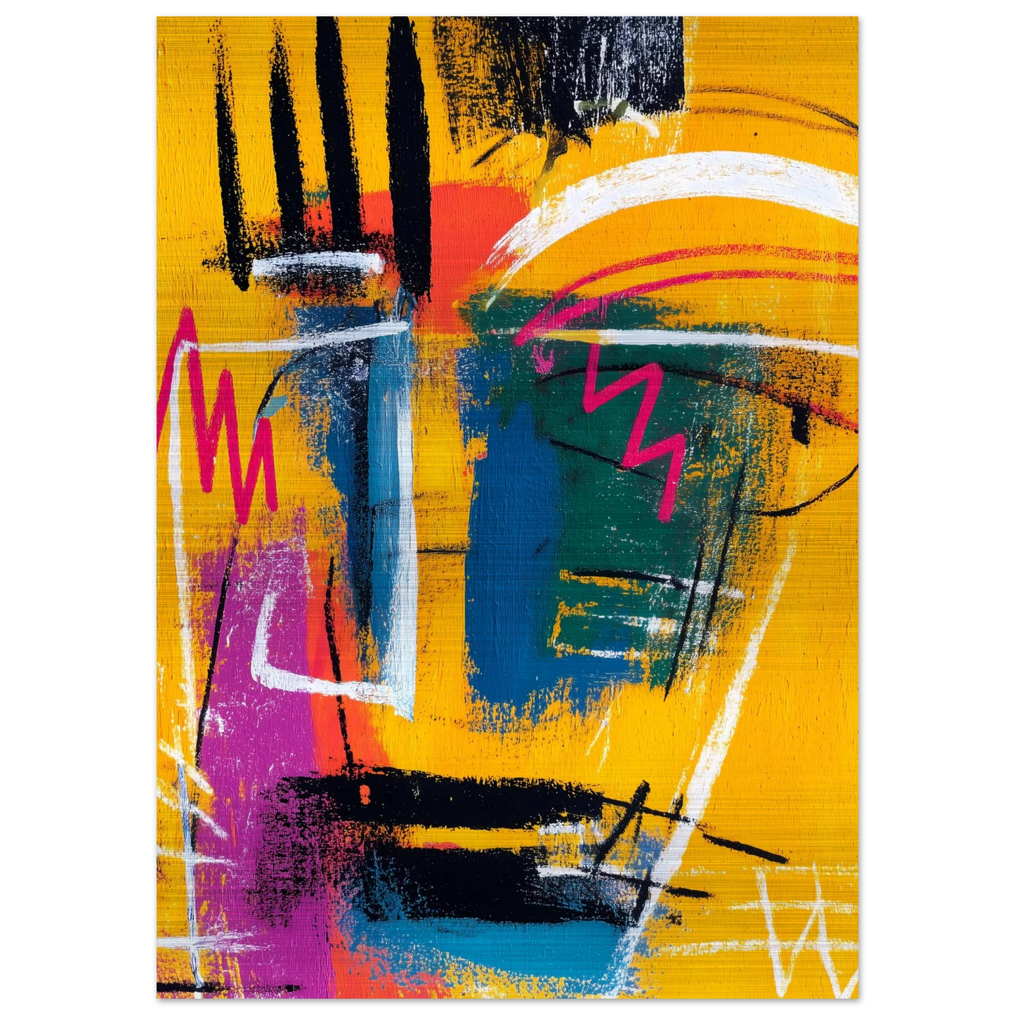 Griffures Solaires — tableau aluminium — vue 4 — art mural STNCL