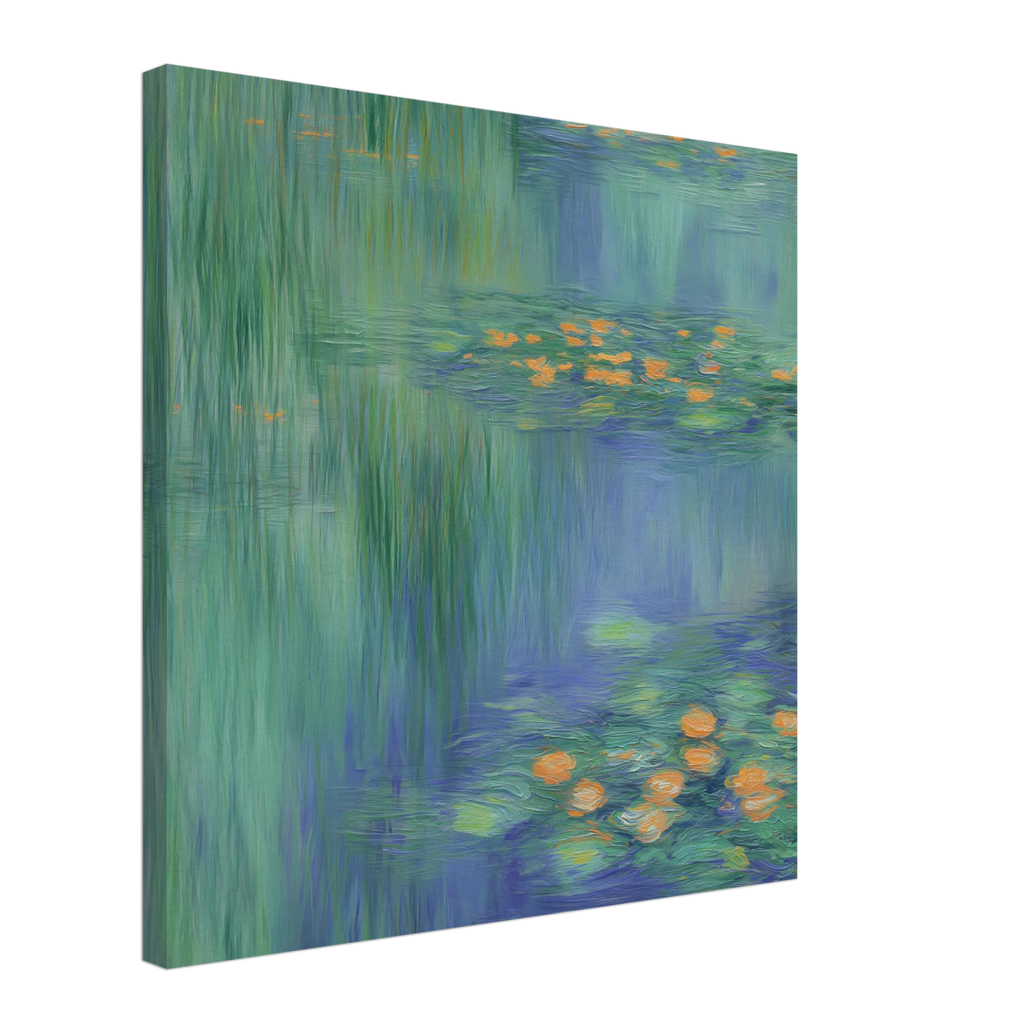 Reflets de Nénuphars — tableau sur toile — art mural STNCL