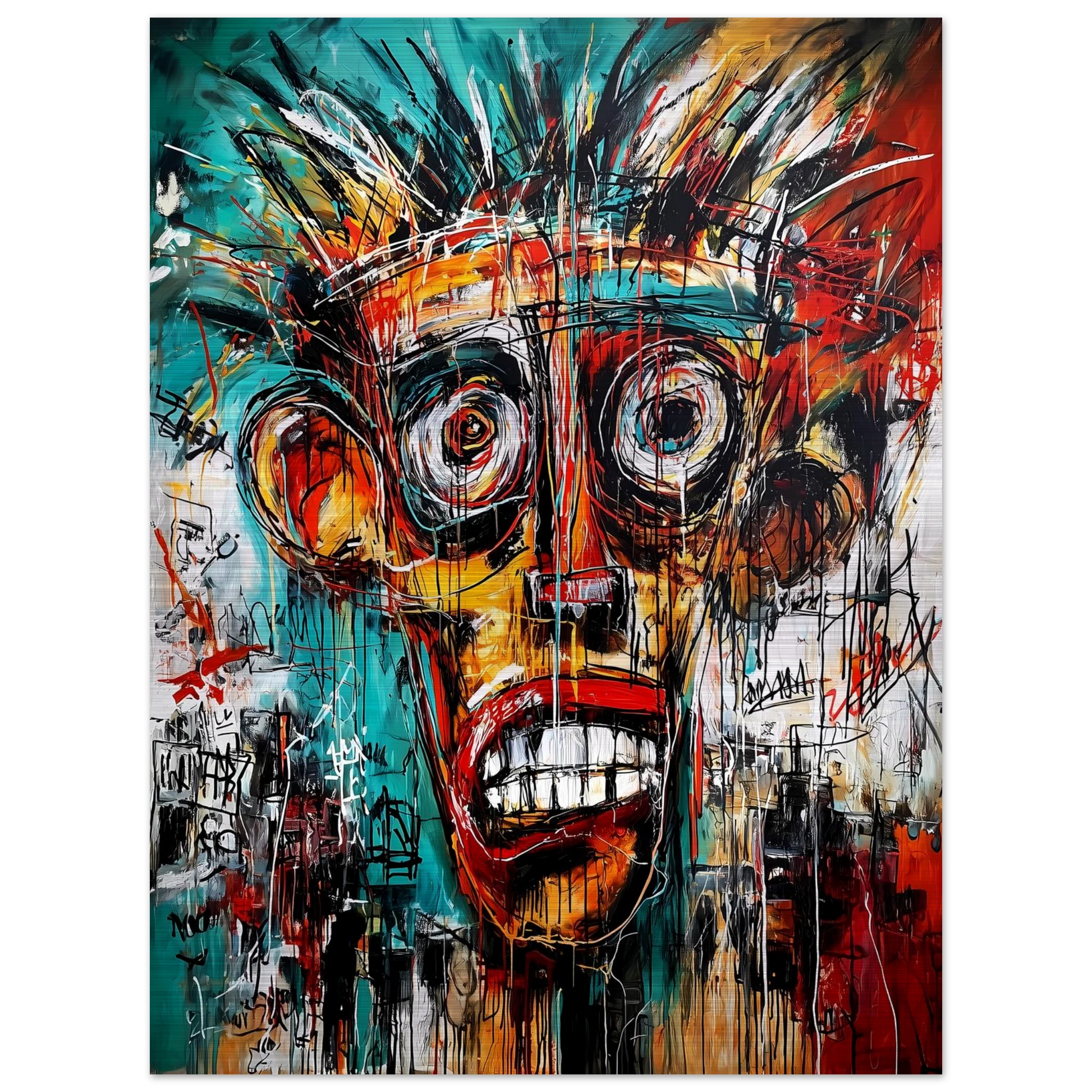 Cri Intérieur — tableau aluminium — vue 5 — art mural STNCL