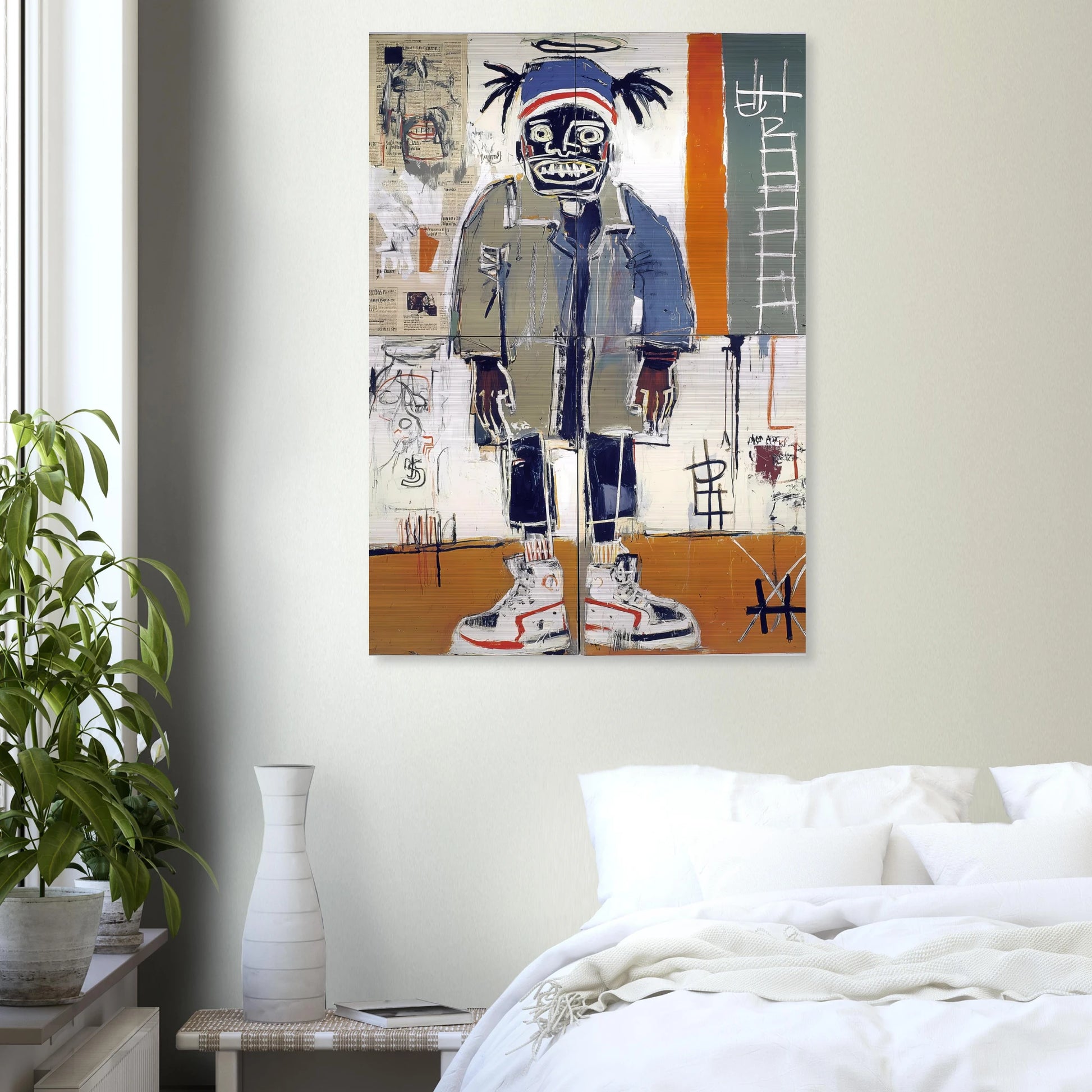 Debout sous le Halo — tableau aluminium — vue 7 — art mural STNCL
