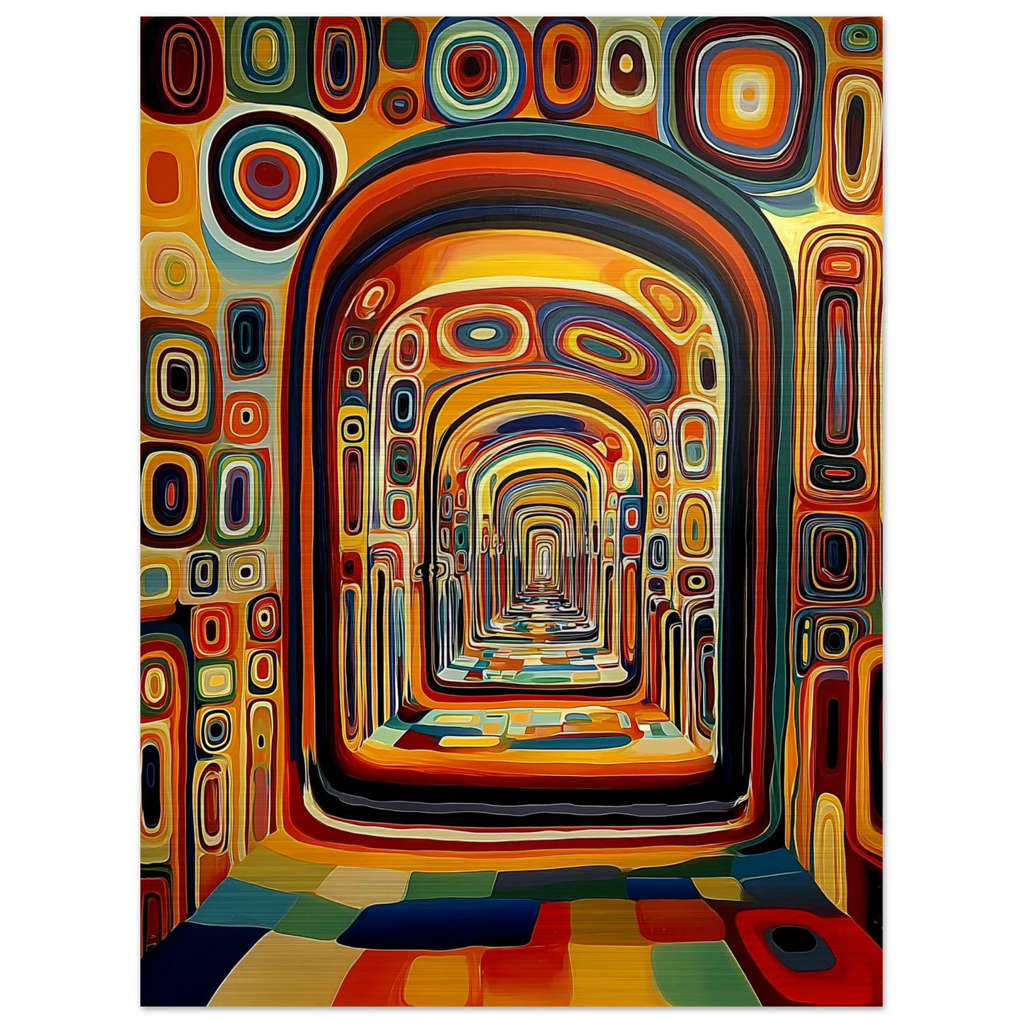 Enfilade Sans Fin — tableau aluminium — vue 5 — art mural STNCL