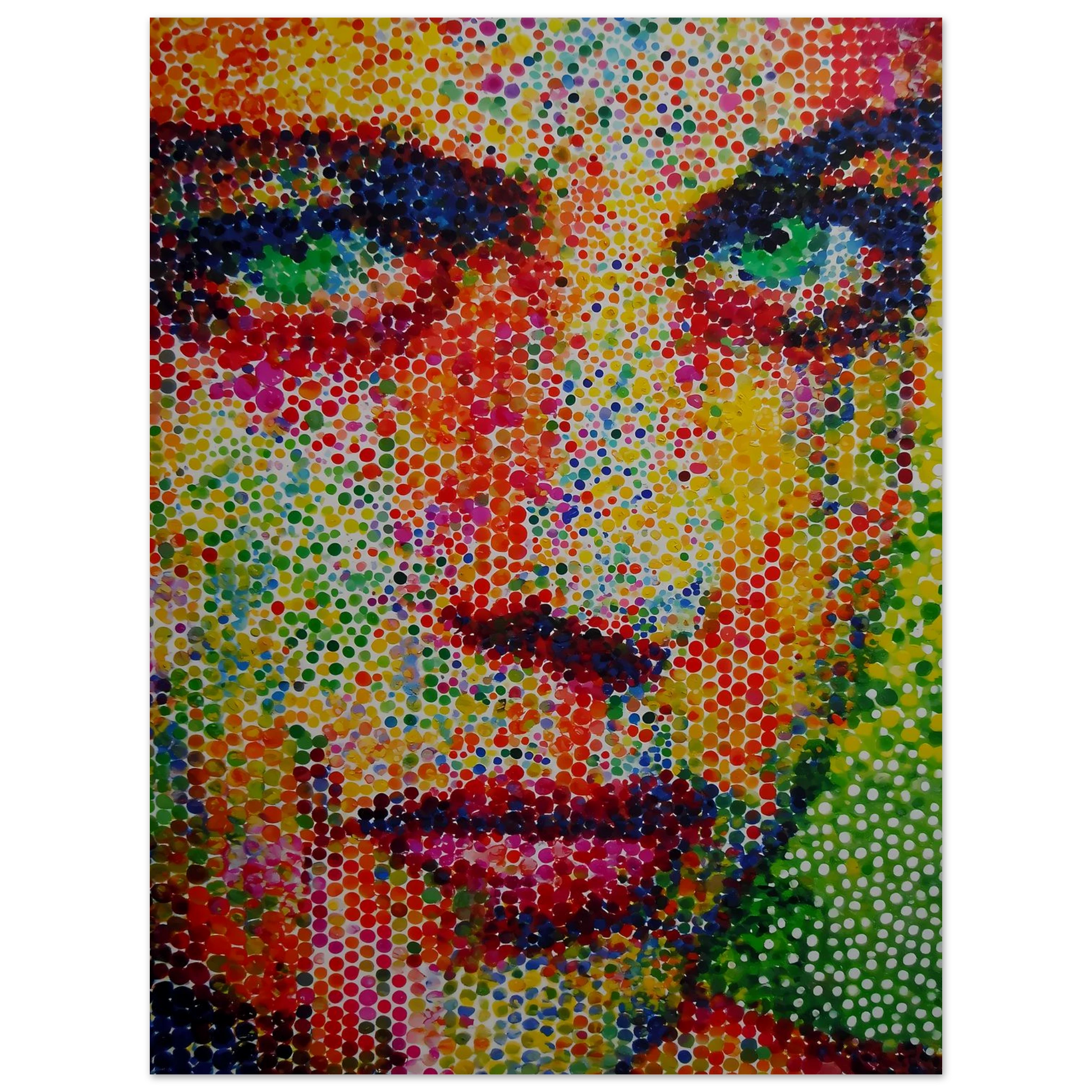 Le Visage en Points — affiche d'art — vue 2 — art mural STNCL