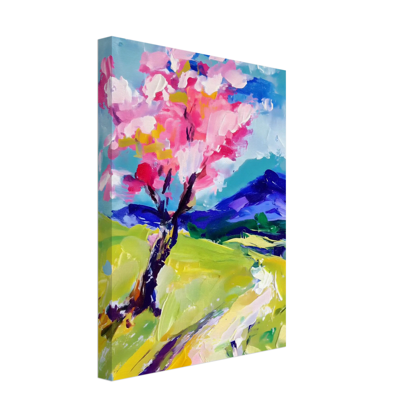 L'Arbre en Fleurs — tableau sur toile — vue 4 — art mural STNCL