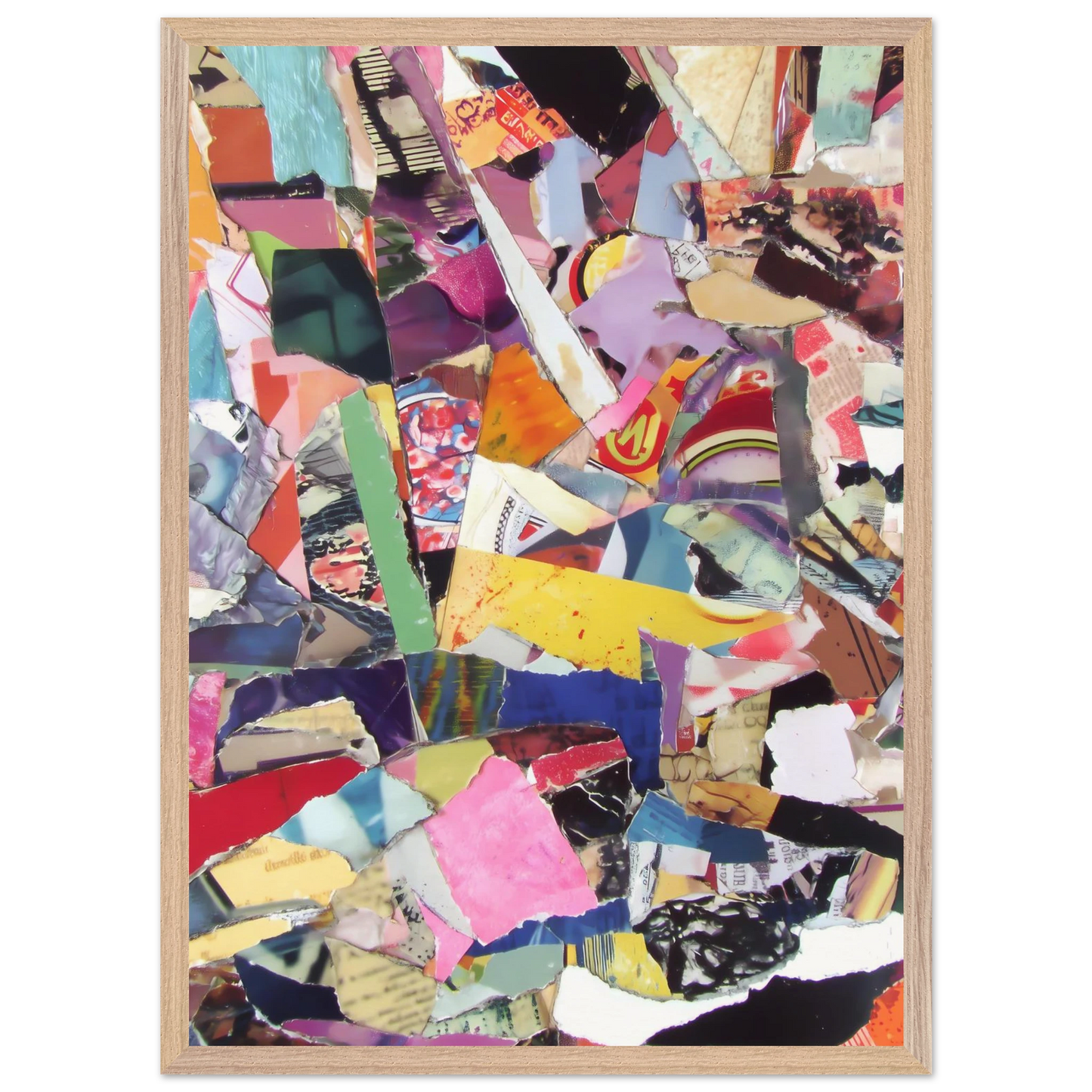 Fragments d'une Ville — tableau encadre bois — vue 13 — art mural STNCL