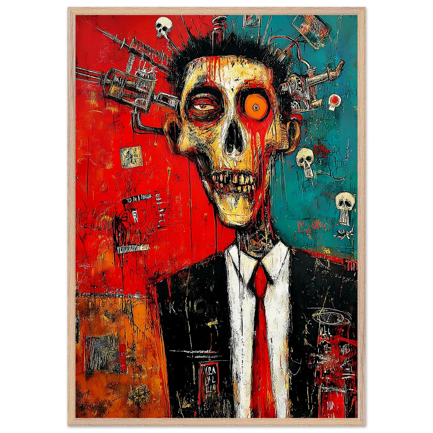 Cadre Mortel — tableau encadre bois — vue 6 — art mural STNCL