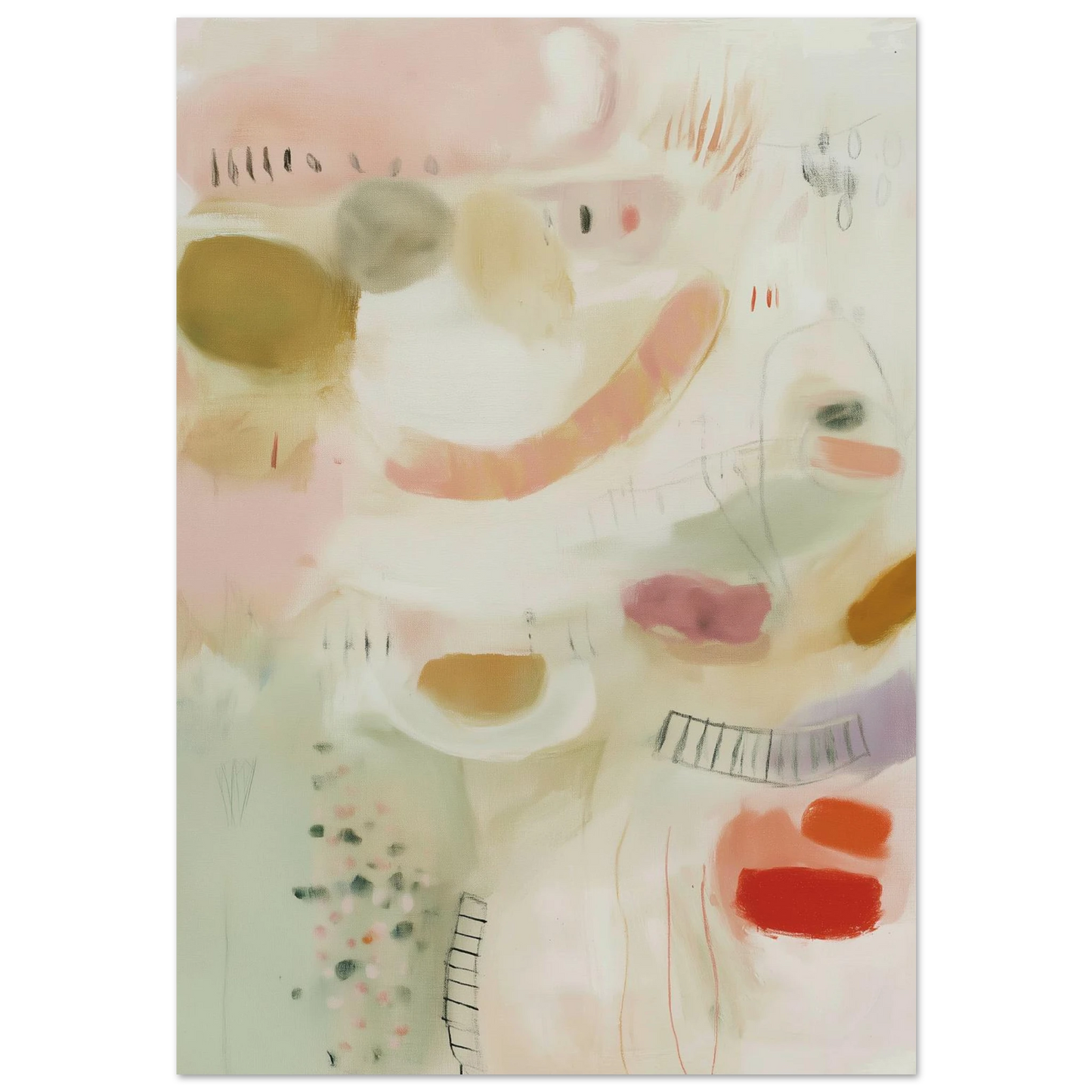 Murmures en Rosée Douce — tableau aluminium — art mural STNCL