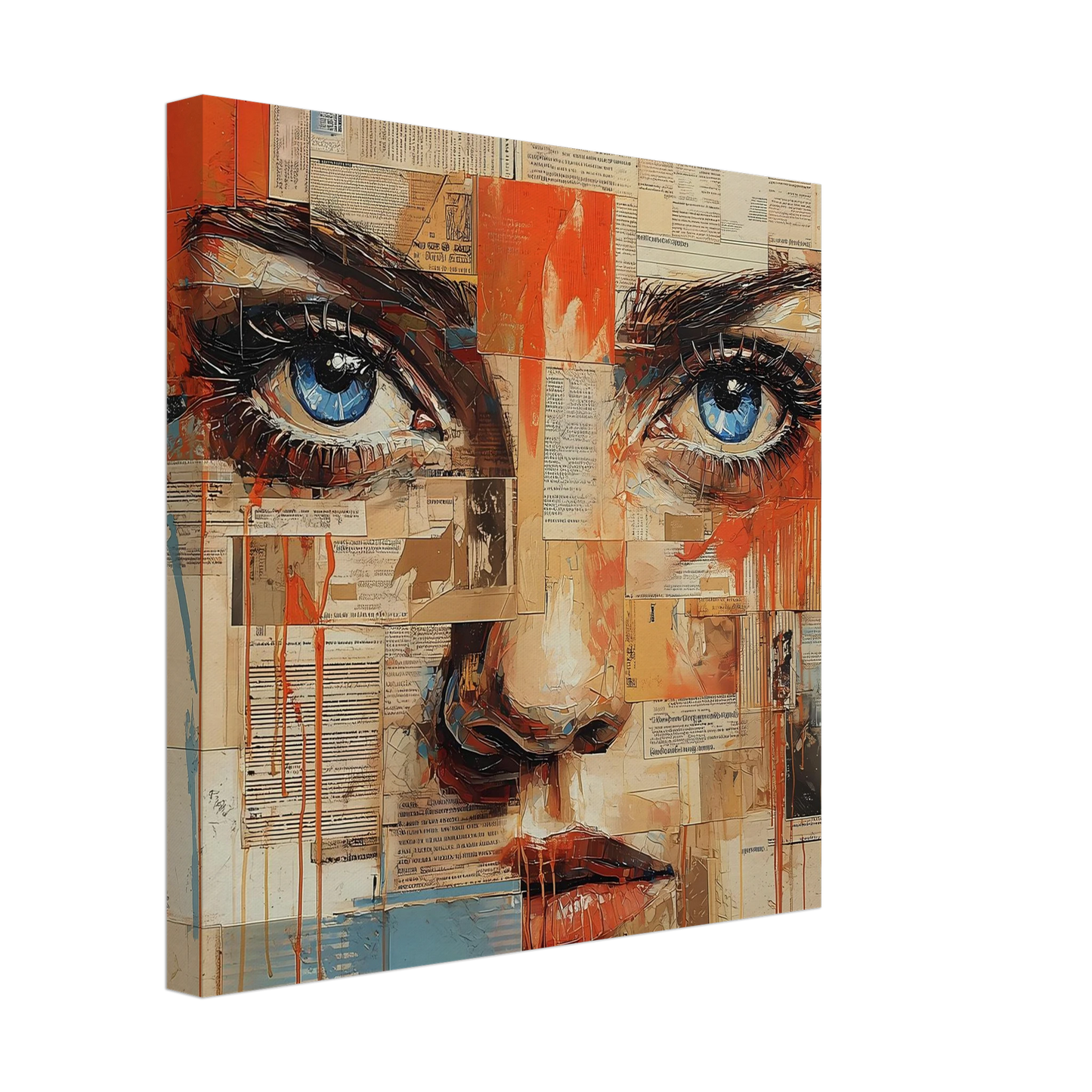 Sur les Pages — tableau sur toile — vue 3 — art mural STNCL
