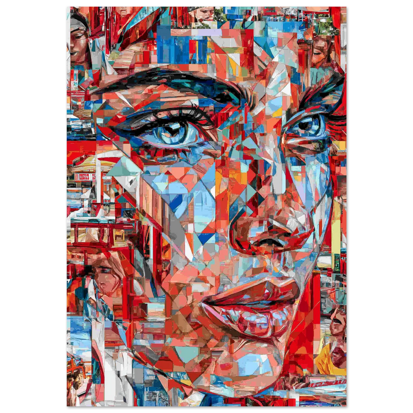 Regard Brisé en Mille Éclats — tableau aluminium — art mural STNCL